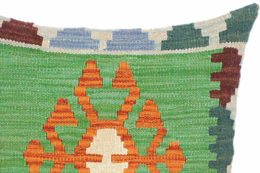 Southwestern Hand-Woven Turkish Kilim Throw Pillow - 8