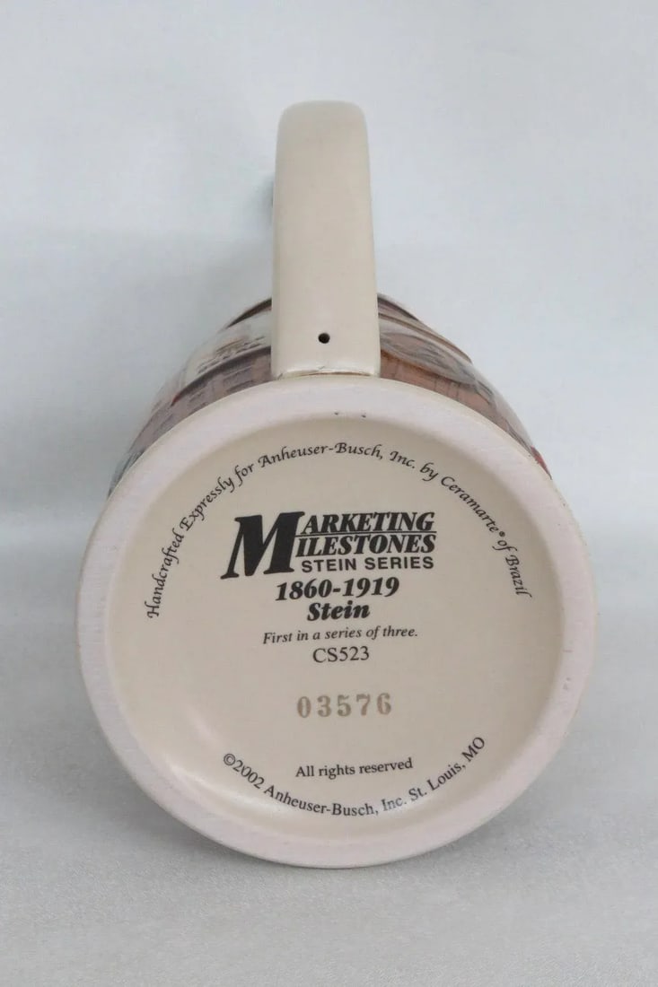 Anheuser Busch Marketing Milestone Series 1860-1919 Stein in a Box - 10
