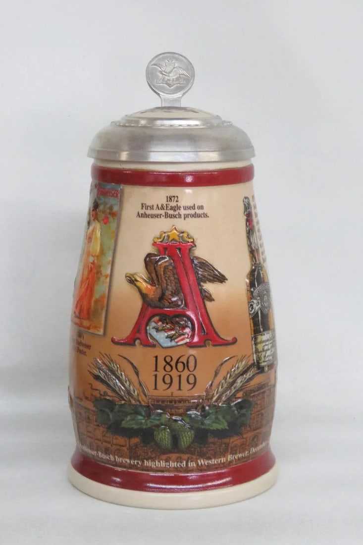 Anheuser Busch Marketing Milestone Series 1860-1919 Stein in a Box - 4