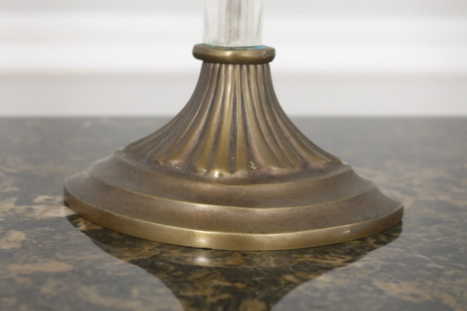Chapman Brass & Glass Neoclassical Table Lamp - 6