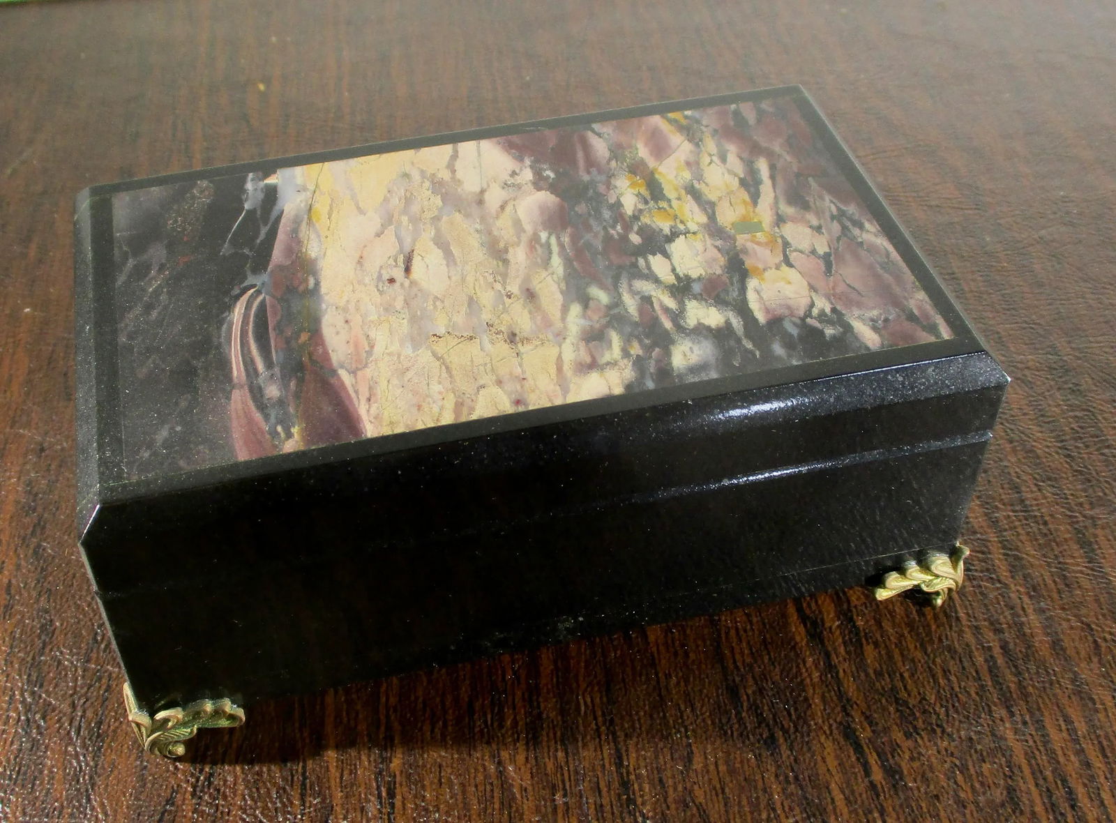 Lapidary Box With Jasper Top - 4