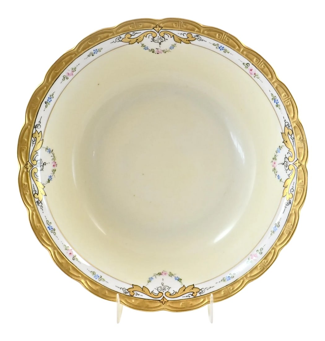 1920s Bavarian Gold Gilt Porcelain Bowl (1 of 5)