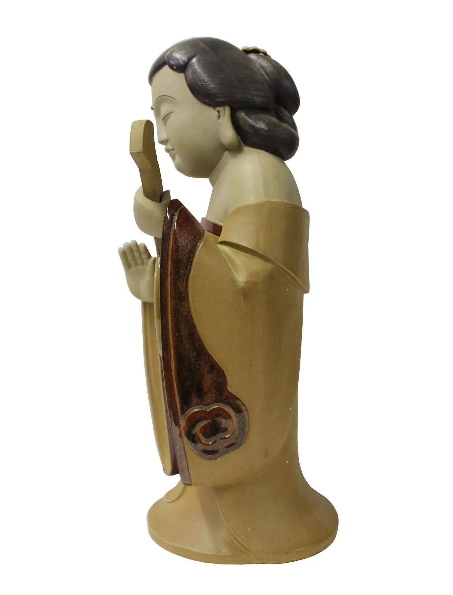 Chinese Oriental Ceramic Tong Style Lady Figure - 4