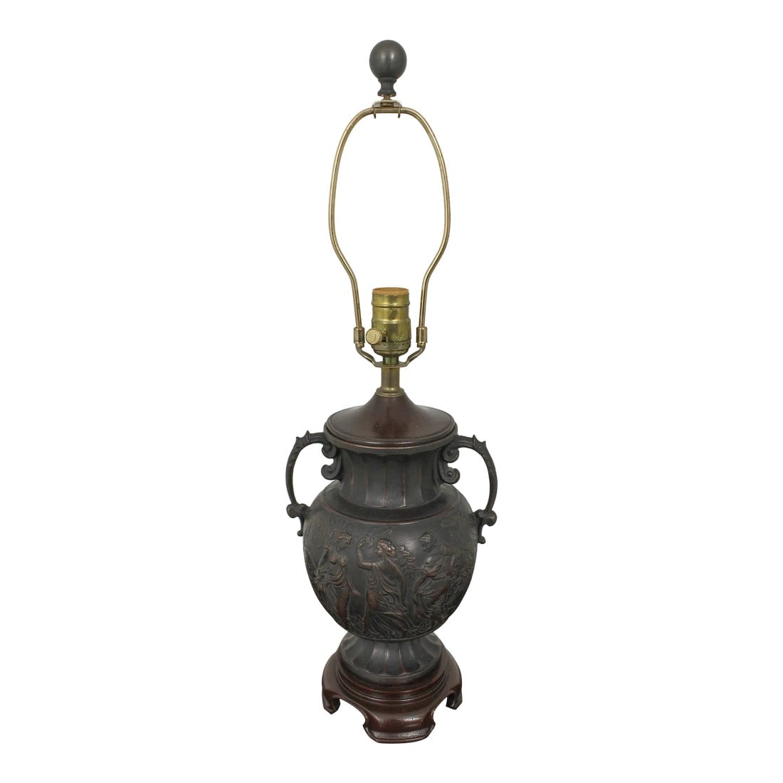 Speer Neoclassical Bronze Finish Table Lamp: Age: Approx: 25 Years Old Details: Quality Construction Neoclassical Design Metal Urn Lamp w. Bronze Finish Condition: Excellent Original Finish & Condition Size: 9w x 9d x 31h Condition: Al