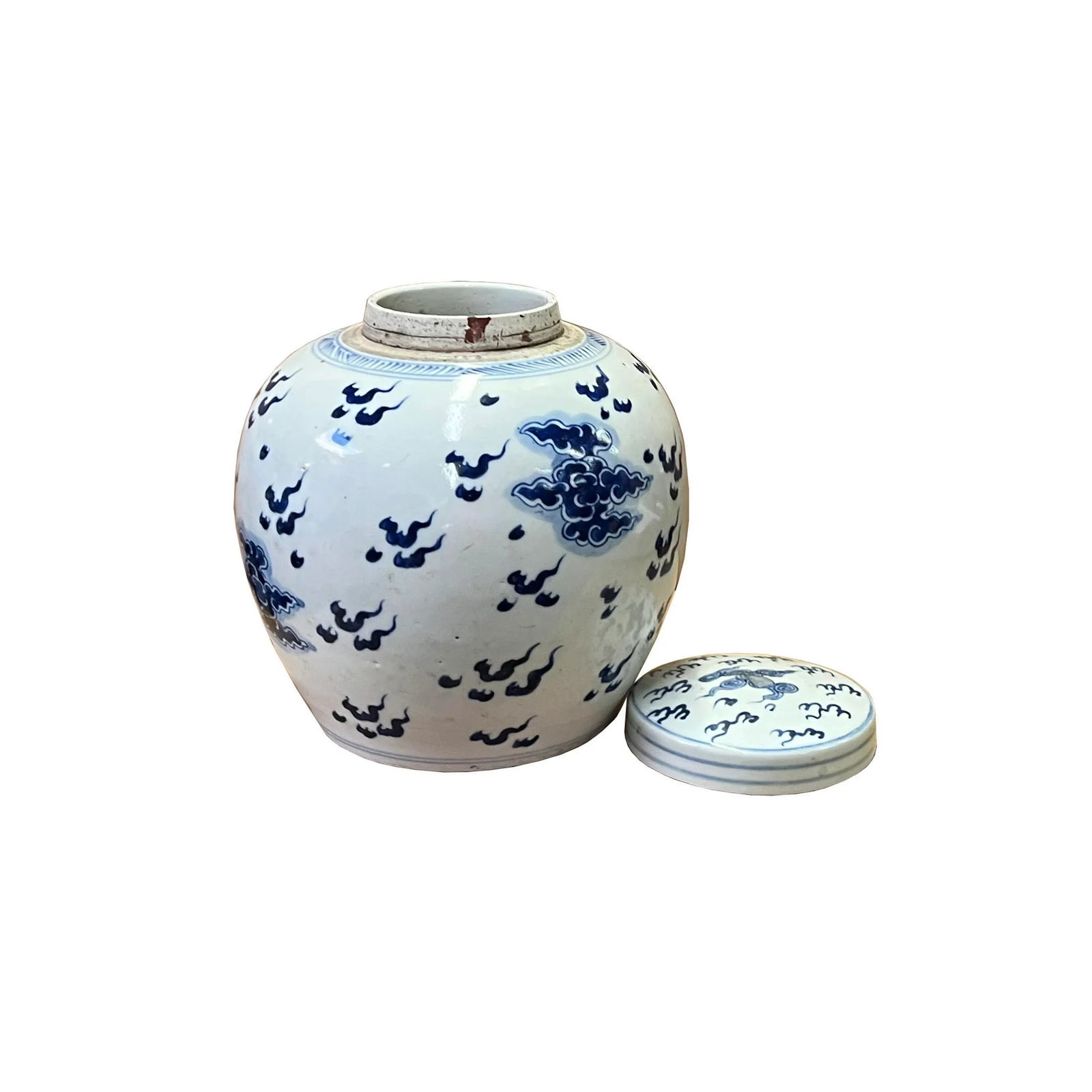 Chinese Hand-Paint Dragon Blue White Porcelain Ginger Jar - 2