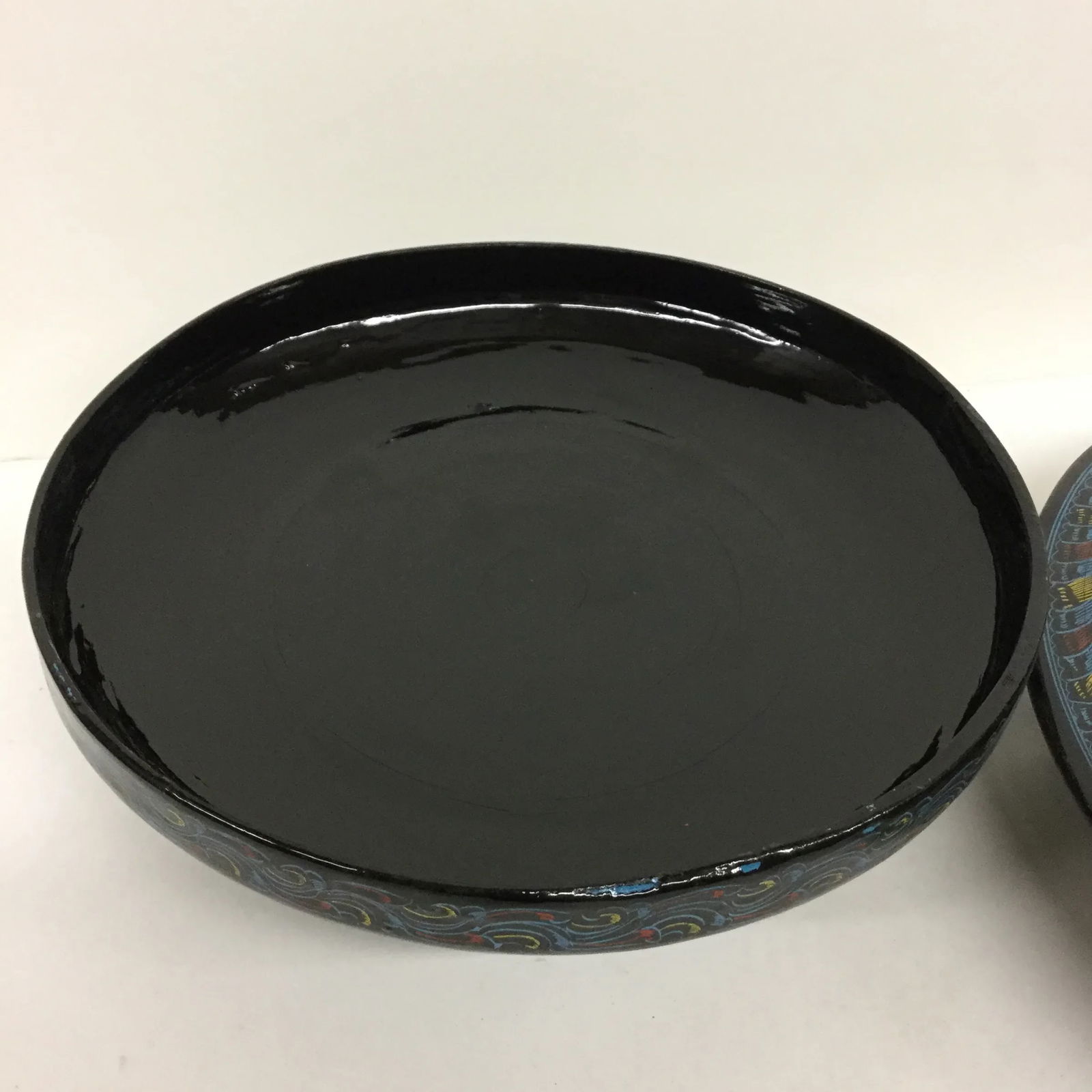 Vintage Kashmir Lacquer Divided Candy Dish - 6