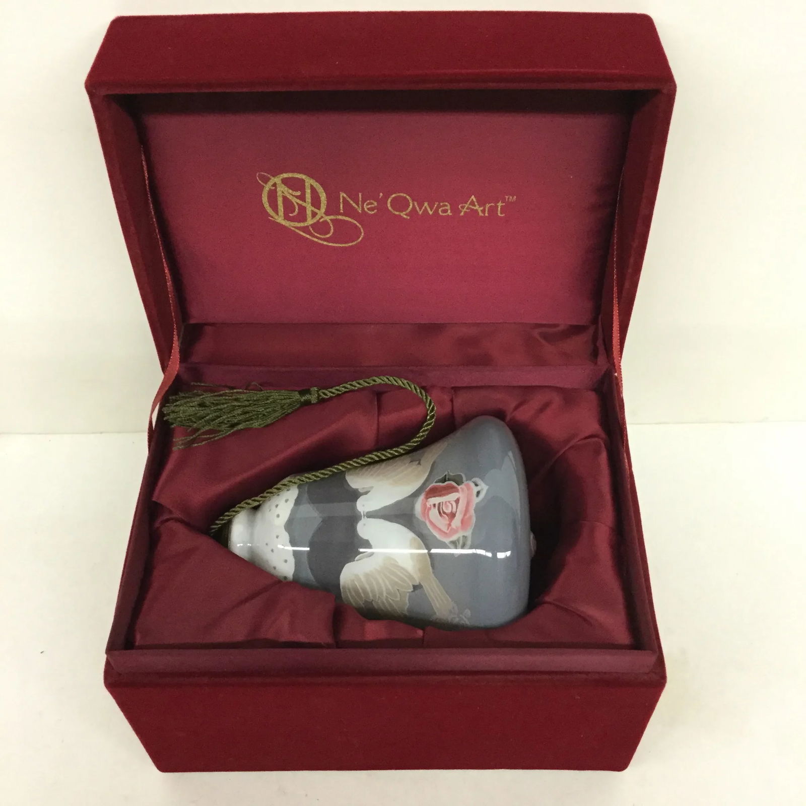 Original Glass Art Ornament in Velvet Box - 11