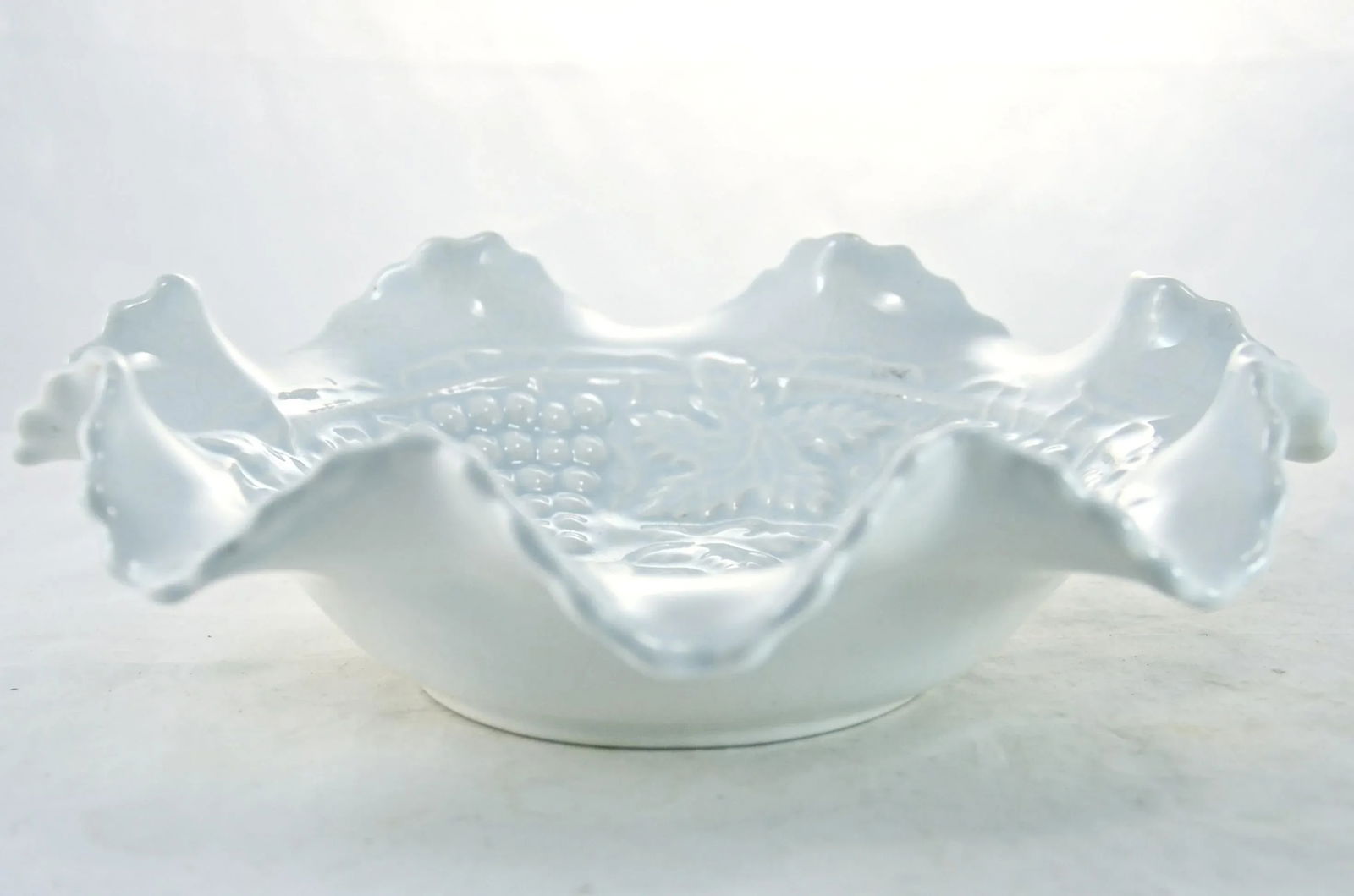 Ice Blue & White Grape Motif Bowl - 2