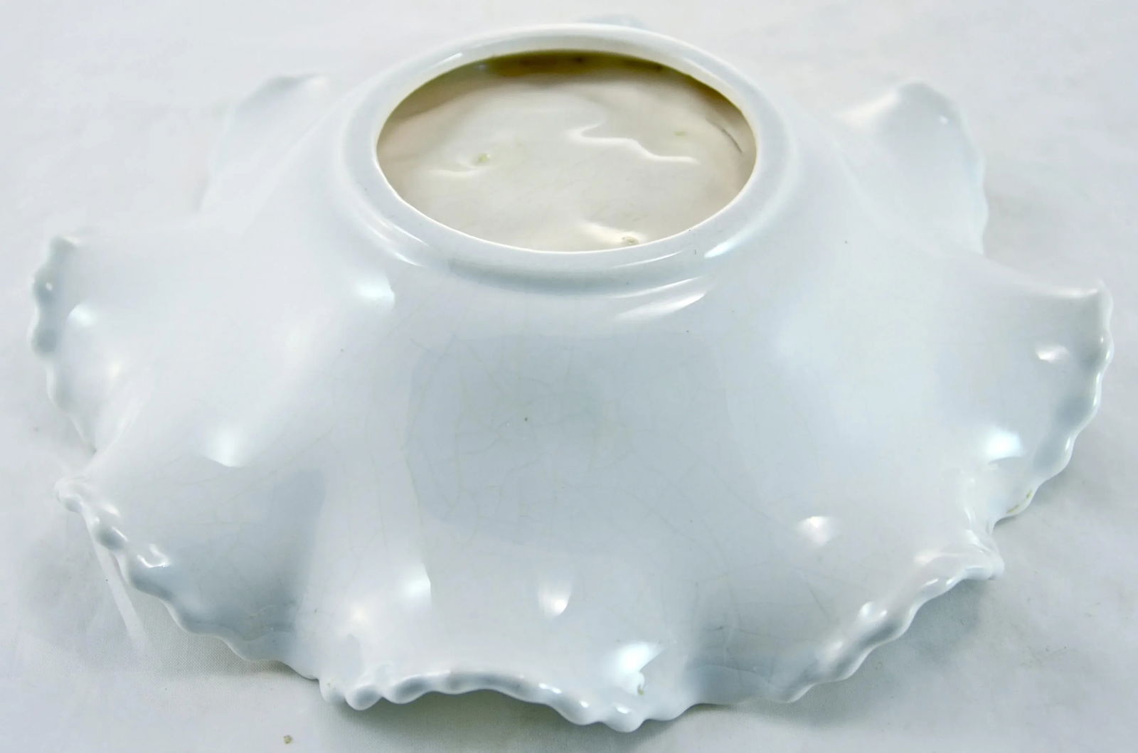 Ice Blue & White Grape Motif Bowl - 4