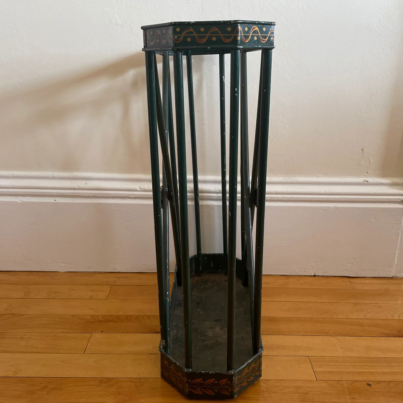Early 19th Century Antique Painted Metal Umbrella Stand - 3
