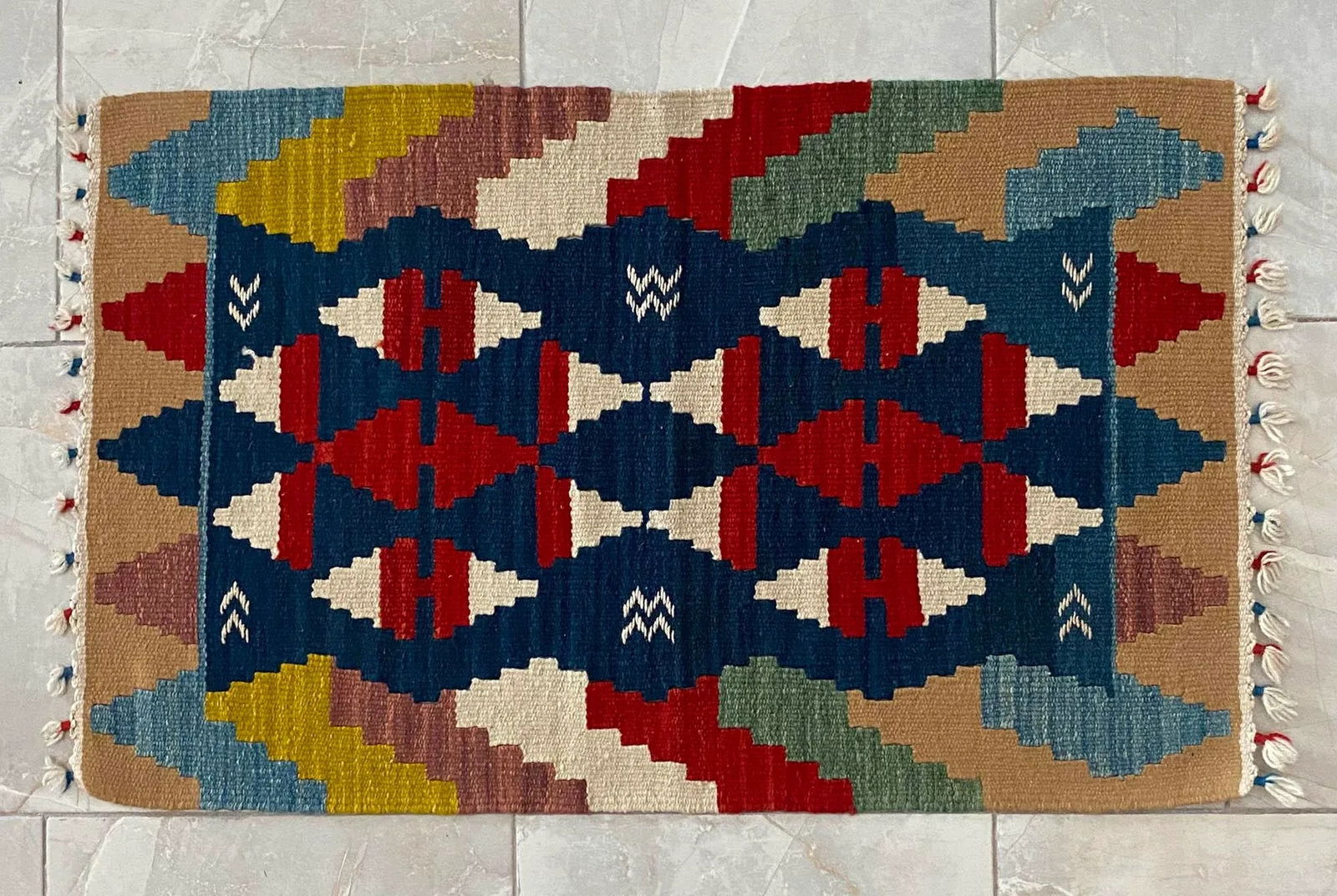 Early 21st Century Hand-Woven Kilim Small Turkish Rug - 2' X 3'3" - 4