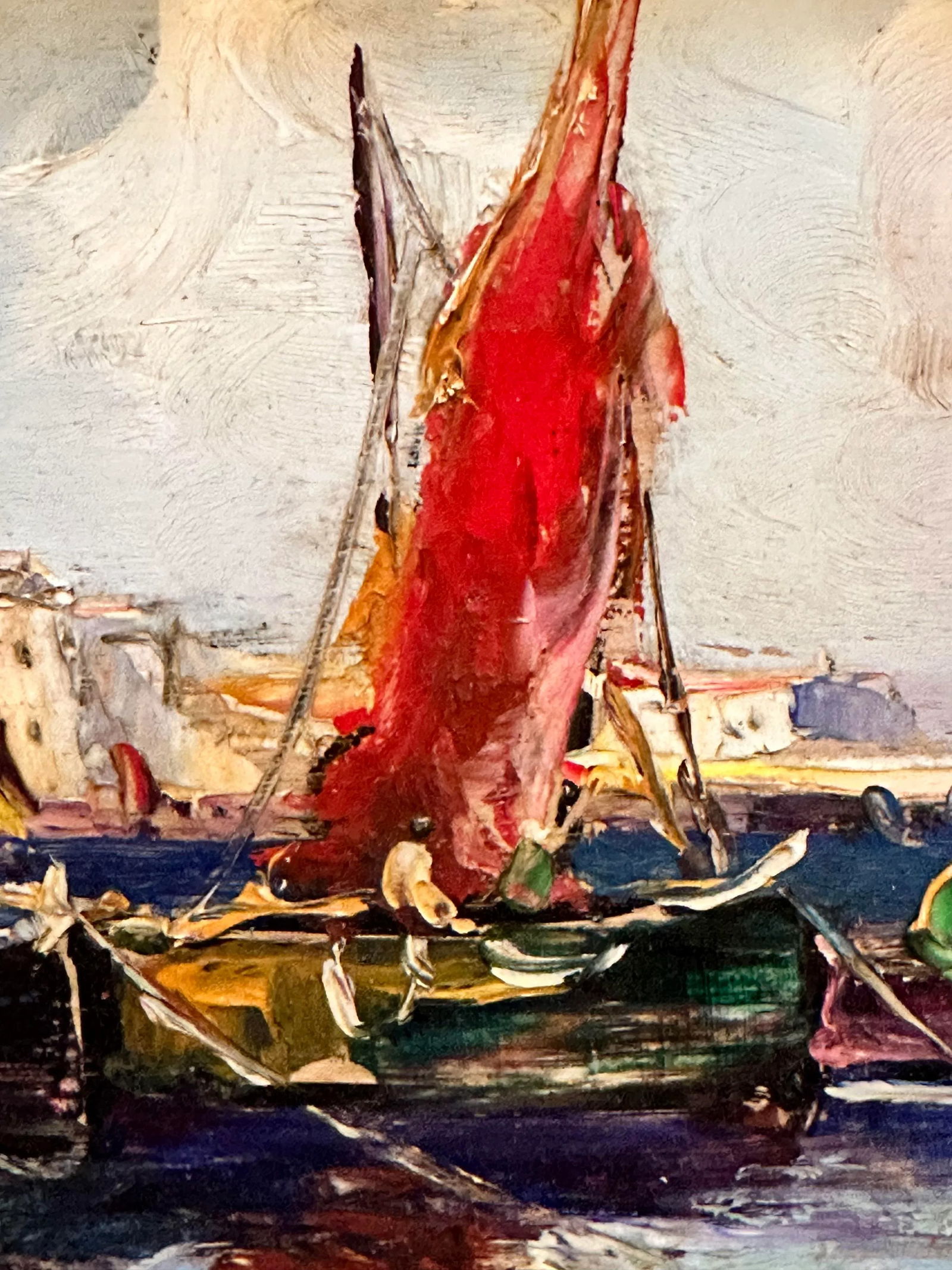 19th Century French Ships Painting on Board - 3