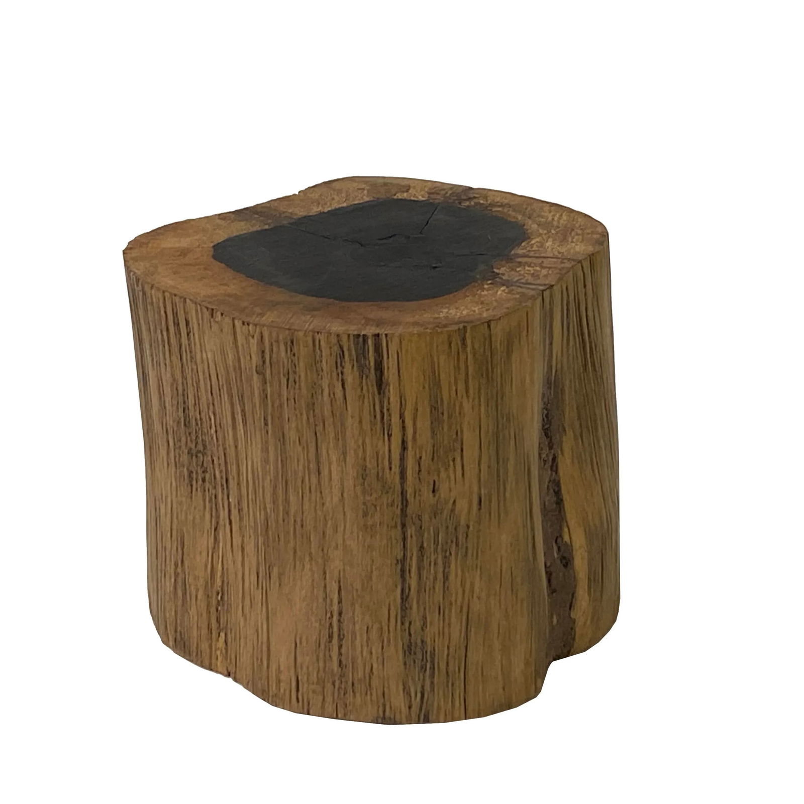 5" Natural Brown Wood Irregular Round Shape Table Top Stand Riser - 2