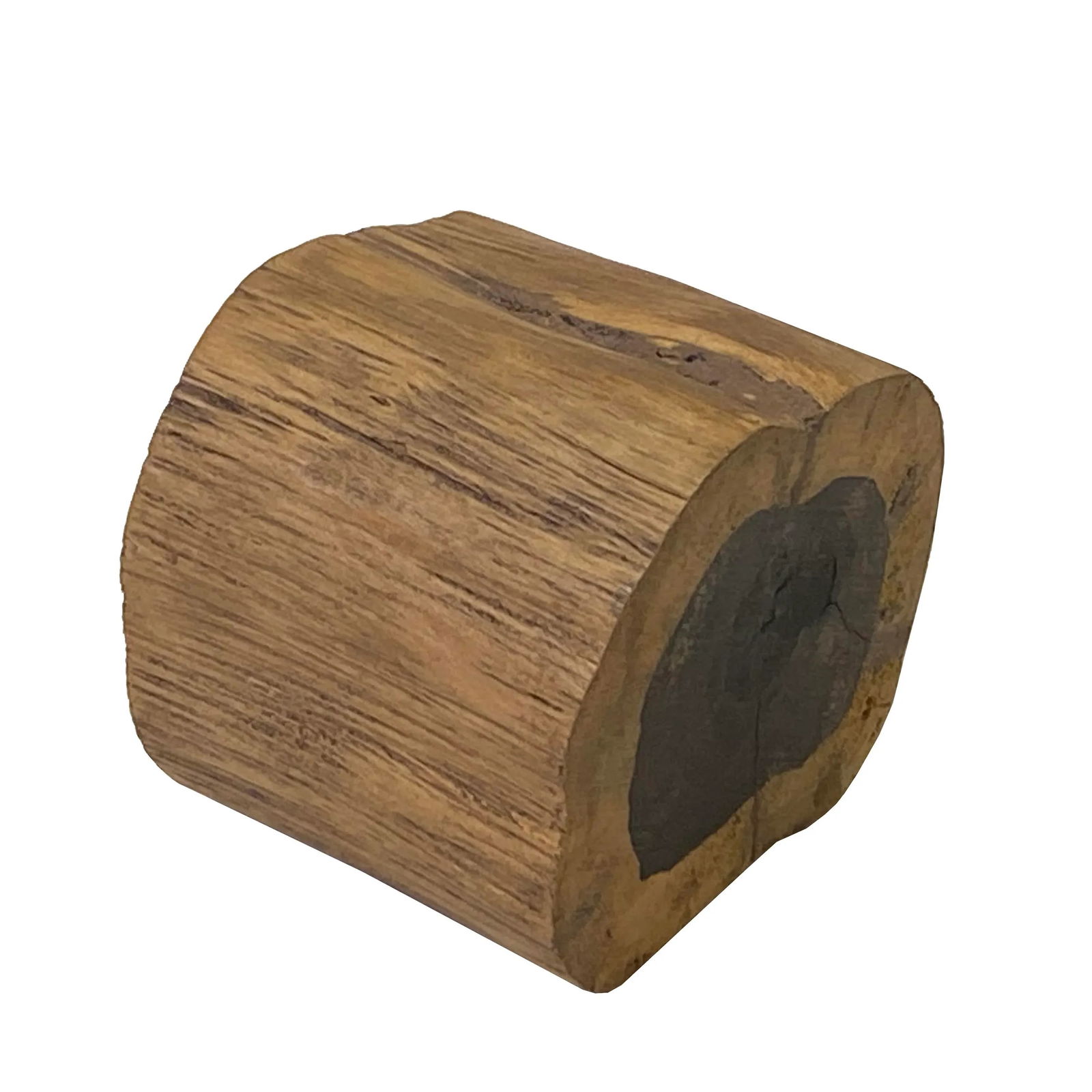 5" Natural Brown Wood Irregular Round Shape Table Top Stand Riser - 4