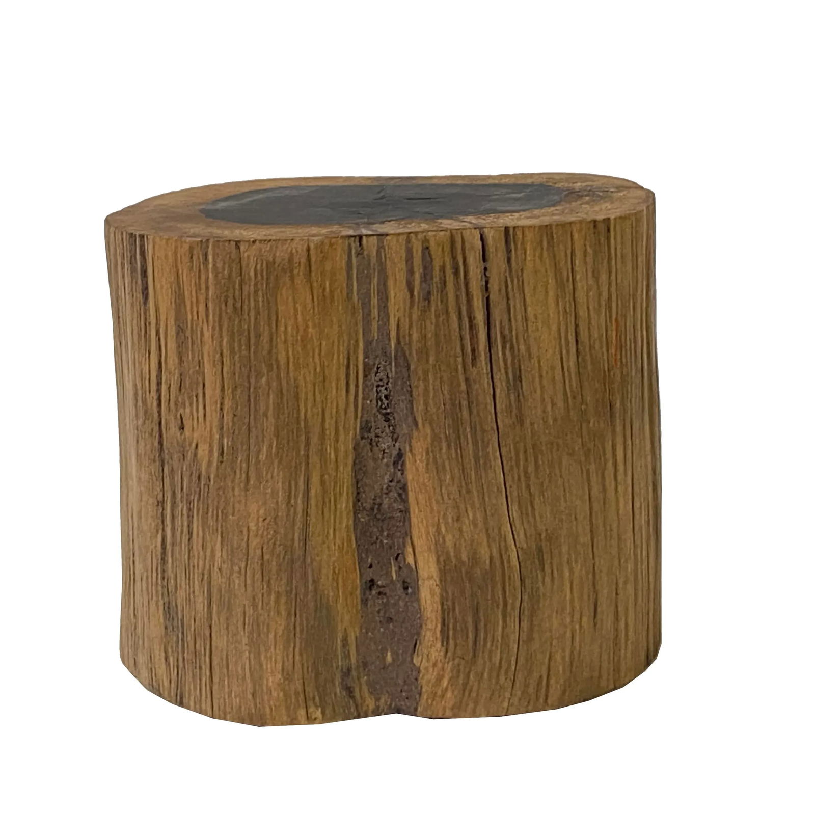 5" Natural Brown Wood Irregular Round Shape Table Top Stand Riser - 5