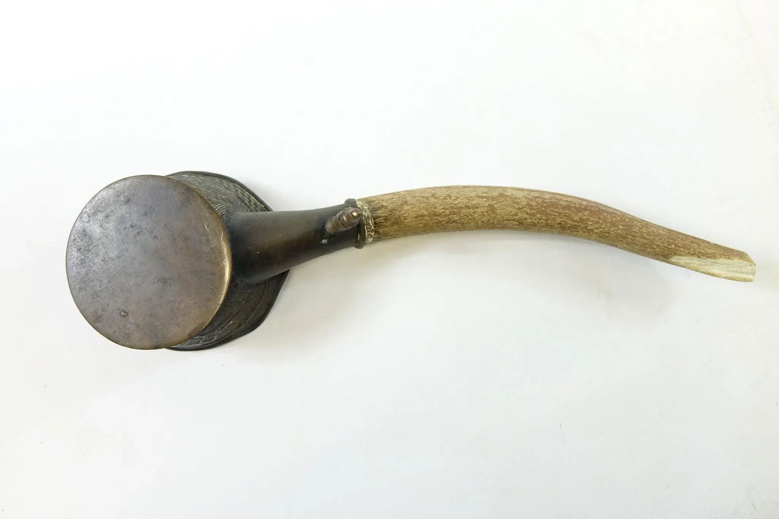Antique 19th Century Bronze Chinese Rice Scoop - 3