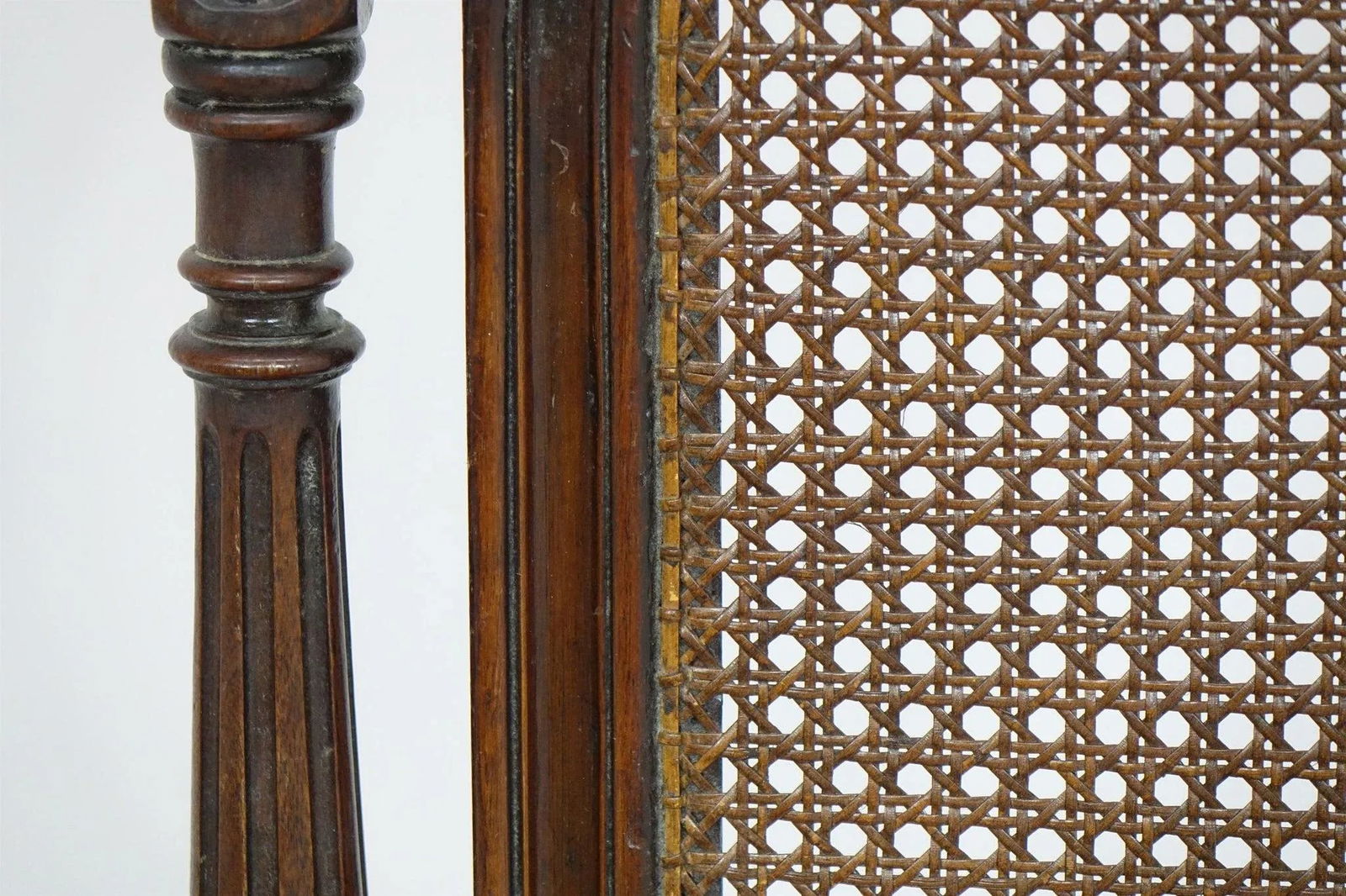 1940s Vintage Chairs With Elaborate Woodwork - a Pair - 8