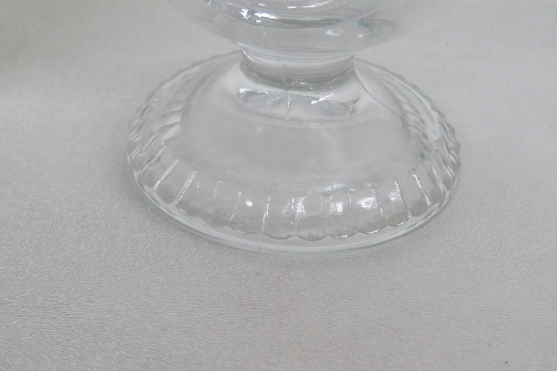 Eapg Glass Horn of Plenty Frosted Circle Footed Creamer and Sugar Bowl Set - 3