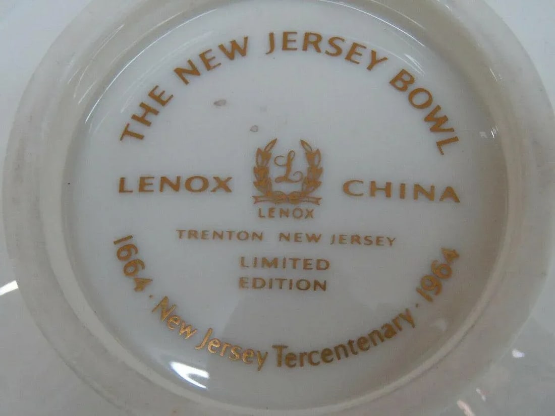 Lenox The New Jersey Bowl Limited Edition Vintage China Dish - 2