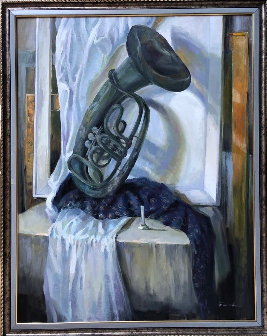 Oil painting Solo Vyacheslav Petrovich Babac (1 of 2)