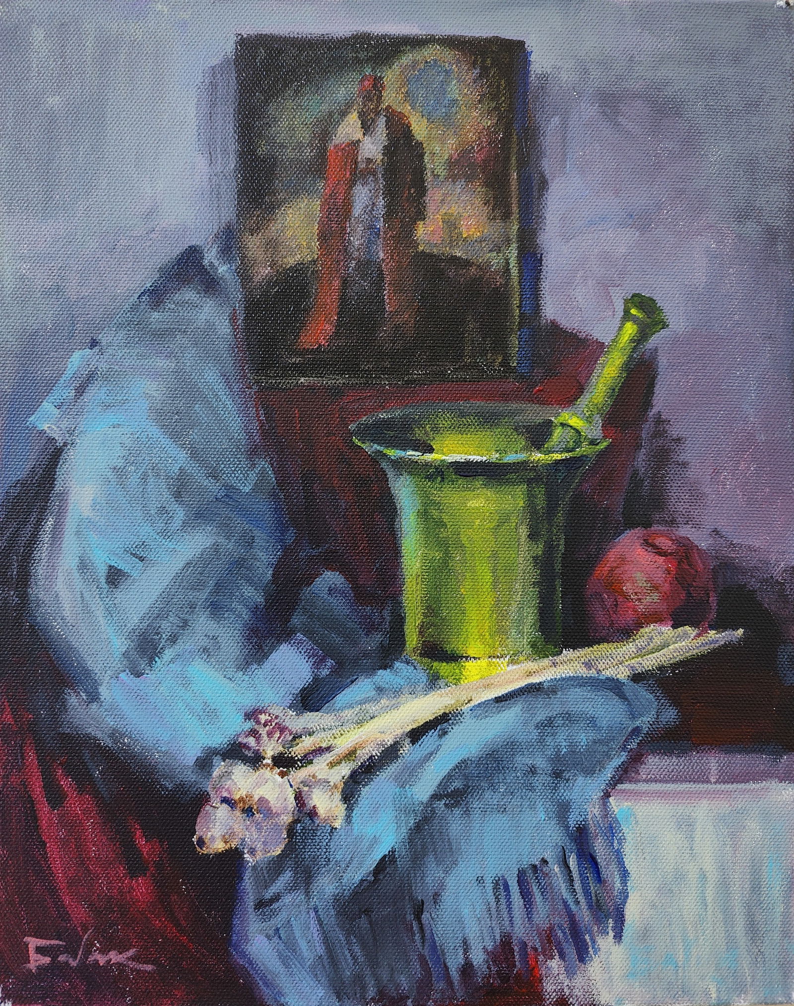 Acrylic painting Cossack stupa Vyacheslav Petrovich Babac: Title: Acrylic painting Cossack stupa Vyacheslav Petrovich Babac Description: 138BA Painter: Vyacheslav Petrovick Babac Size: 50x40 cm/19.68x15.74 inches Components: acrylic, canvas Original painting