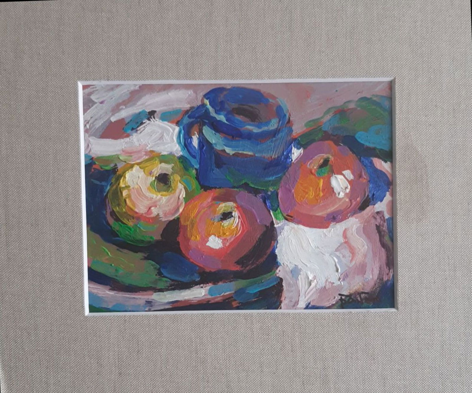 Acrylic painting Still life Vyacheslav Petrovich Babac: Title: Acrylic painting Still life Vyacheslav Petrovich Babac Description: 174BA Painter: Vyacheslav Petrovick Babac Size: 14x18 cm/5,51x7,08 inchesComponent: Acrylic, cardboard Original painting from
