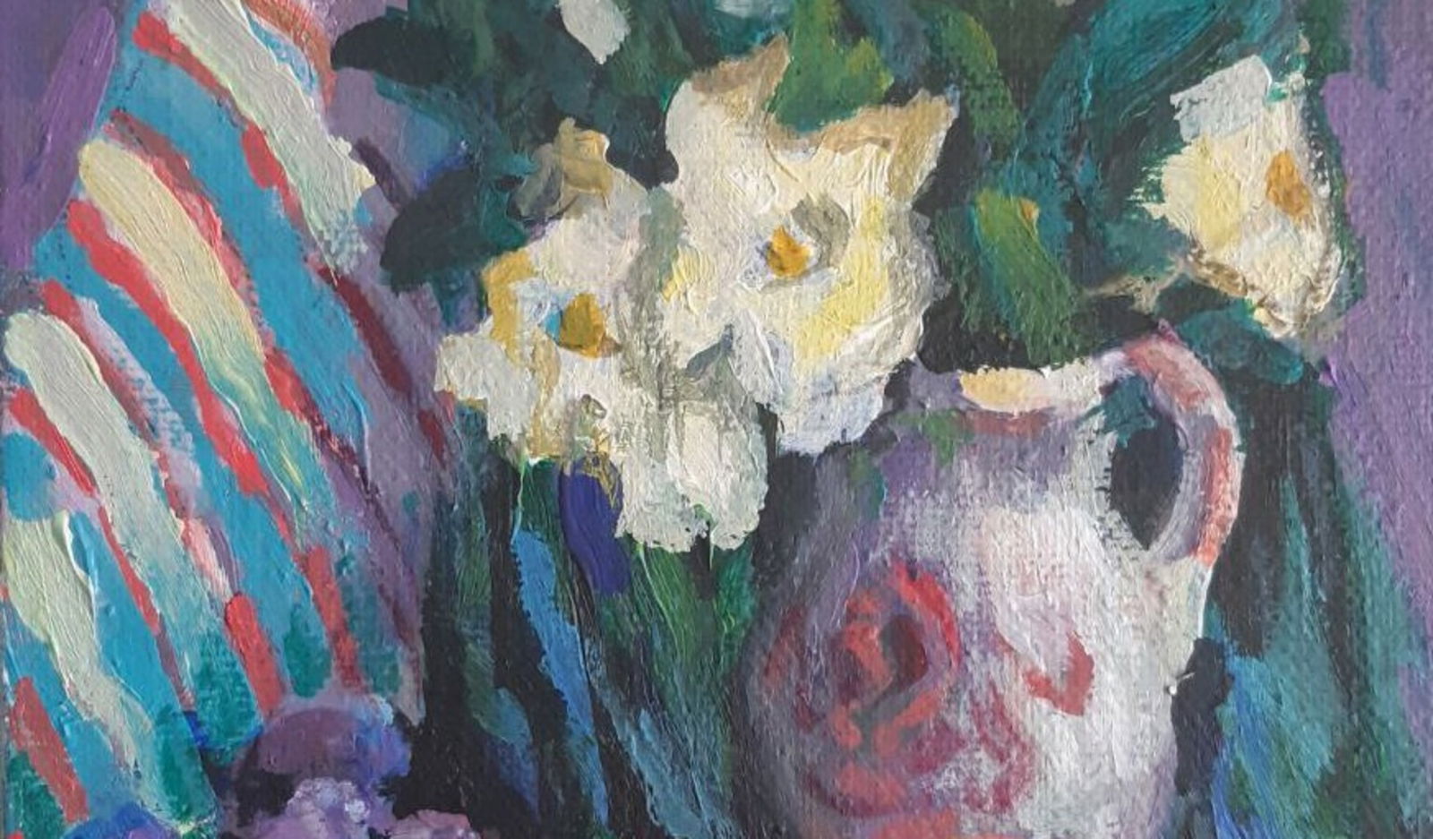 Acrylic painting Still life with peaches Vyacheslav Petrovich Babac - 2