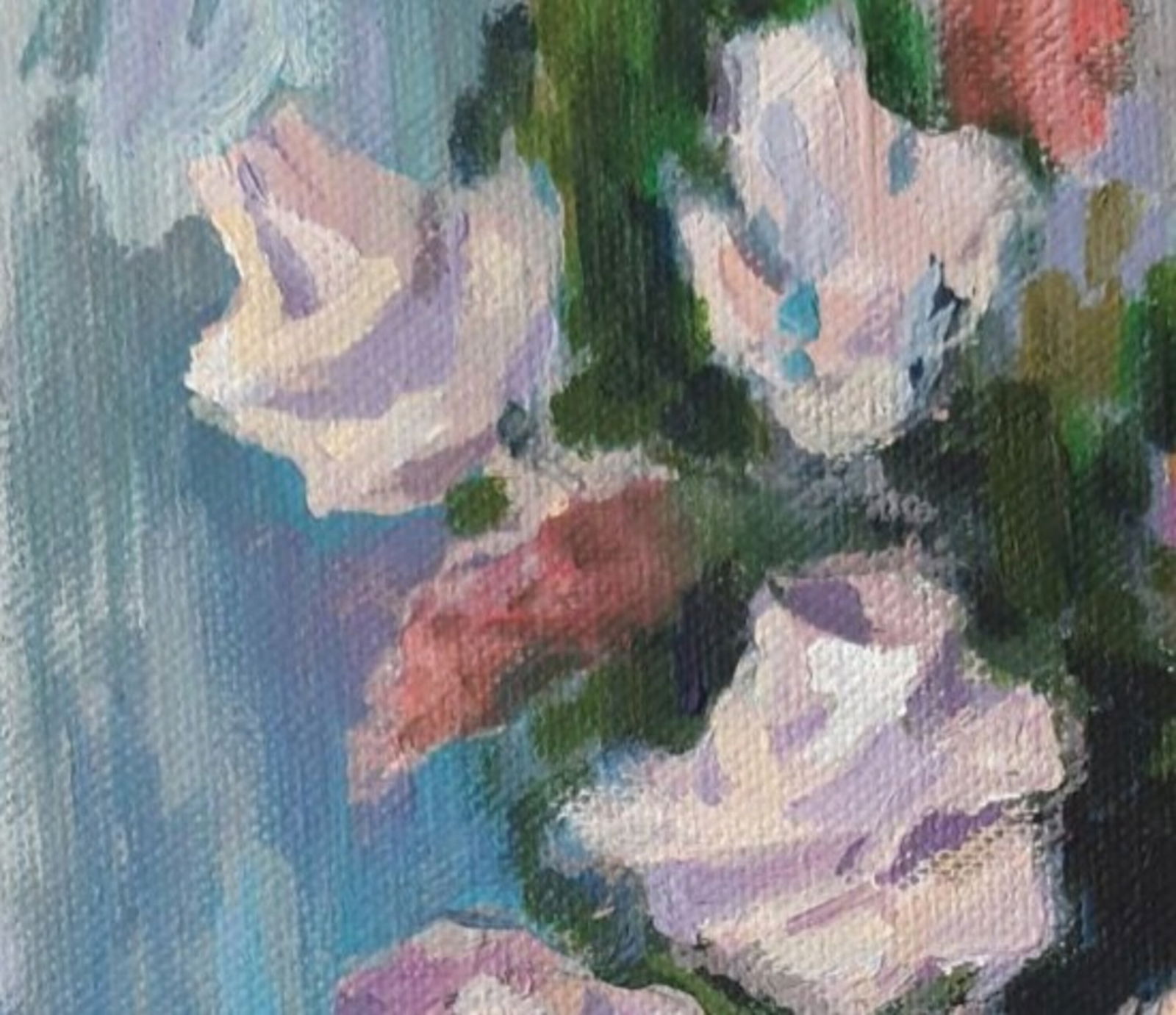 Acrylic painting Still life with roses Vyacheslav Petrovich Babac - 2