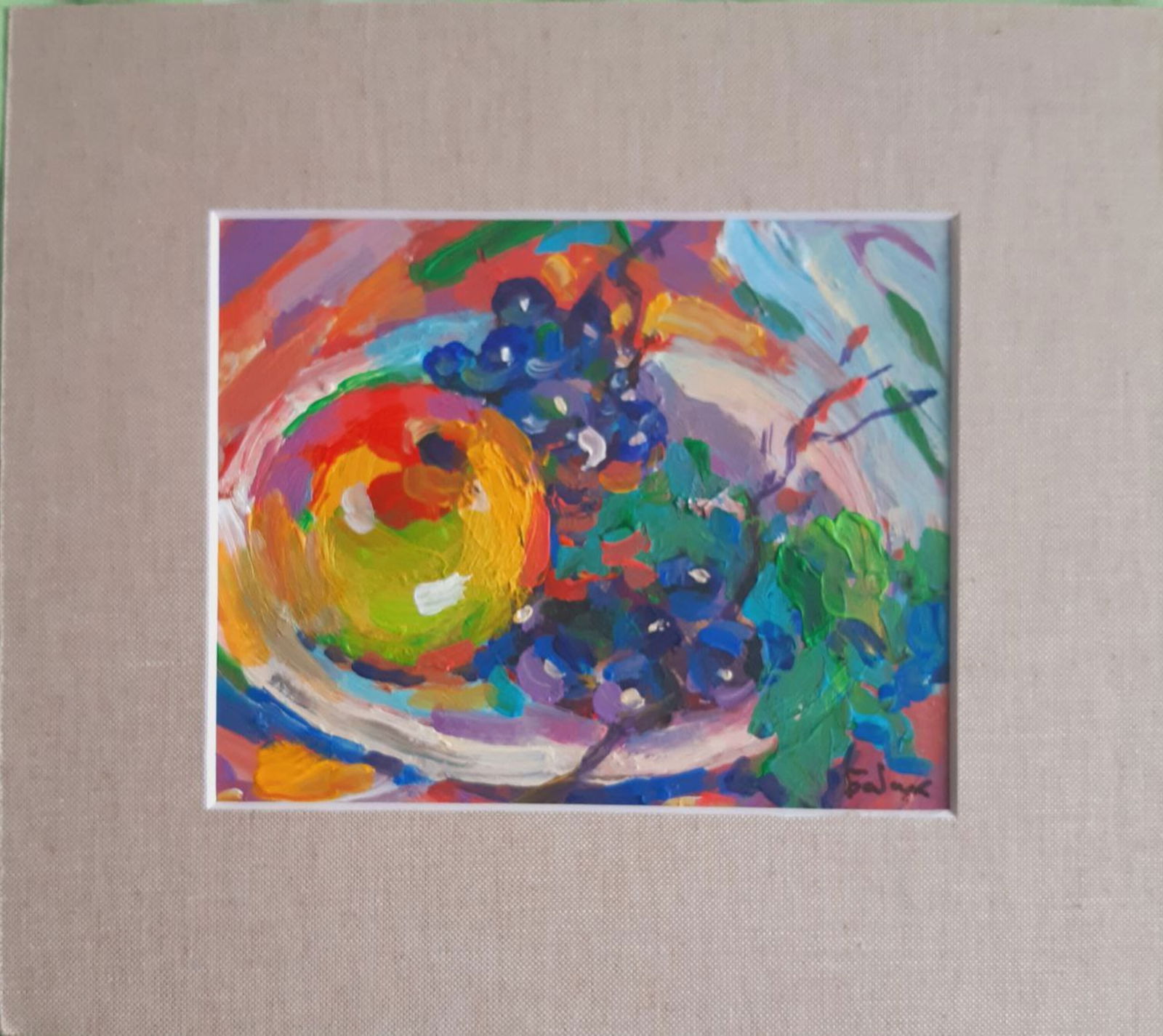 Acrylic painting Still life Vyacheslav Petrovich Babac: Title: Acrylic painting Still life Vyacheslav Petrovich Babac Description: 181BA Painter: Vyacheslav Petrovick Babac Size: 15x18 cm/5,90x7,08 inchesComponent: Acrylic, cardboard Original painting from