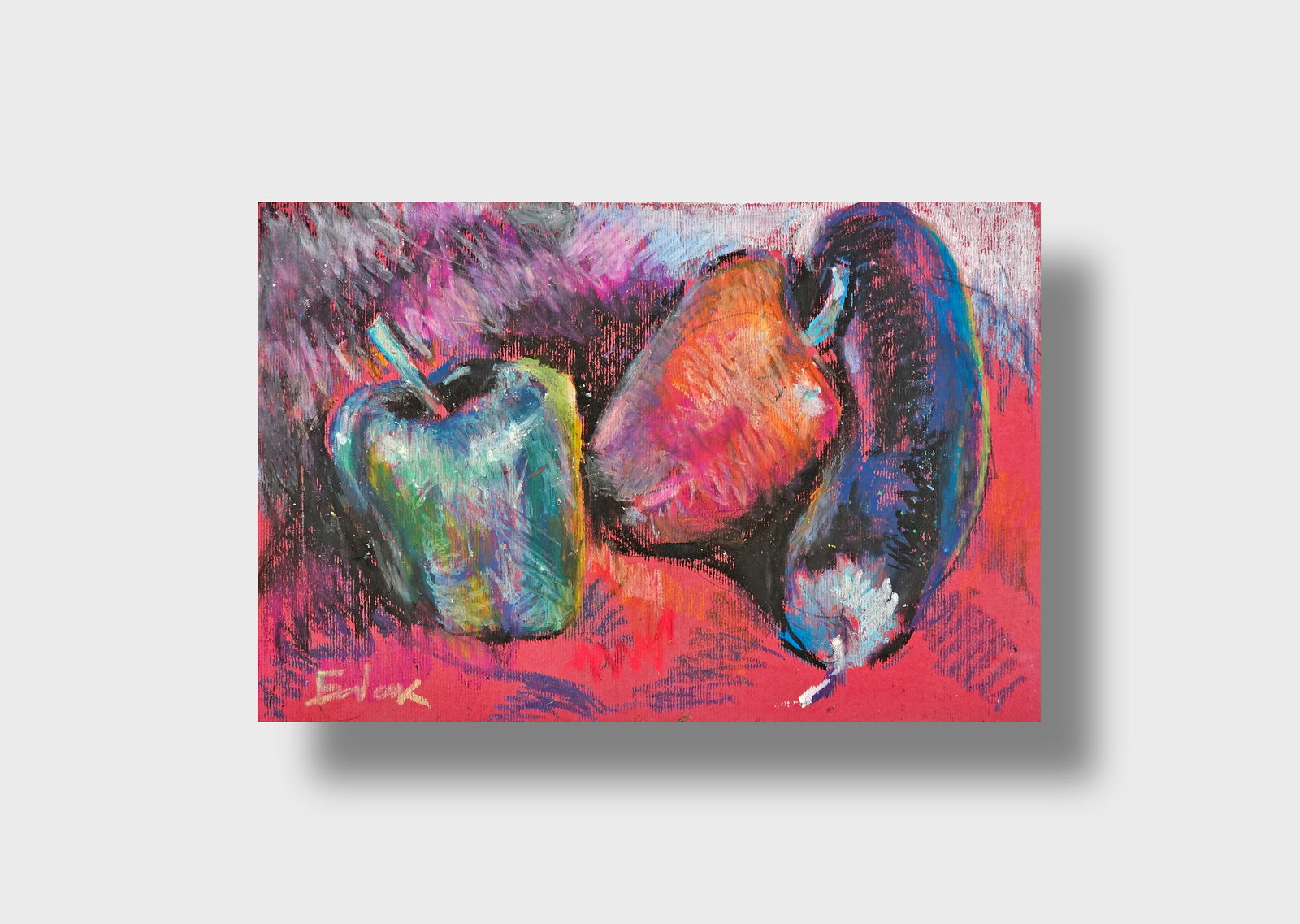 Acrylic painting Autumn peppers Vyacheslav Petrovich Babac - 10