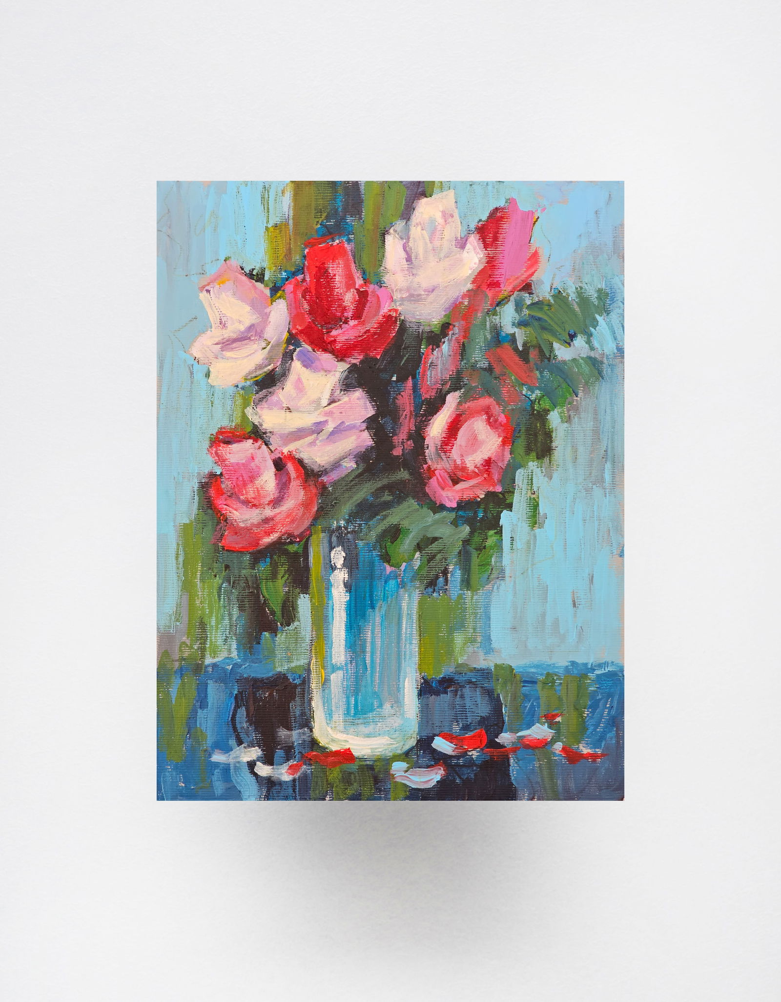 Acrylic painting Roses Vyacheslav Petrovich Babac - 10