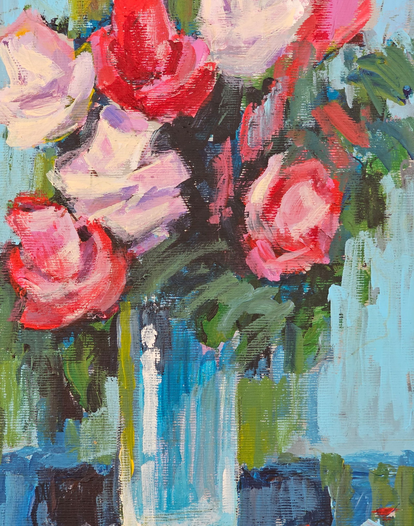 Acrylic painting Roses Vyacheslav Petrovich Babac - 7