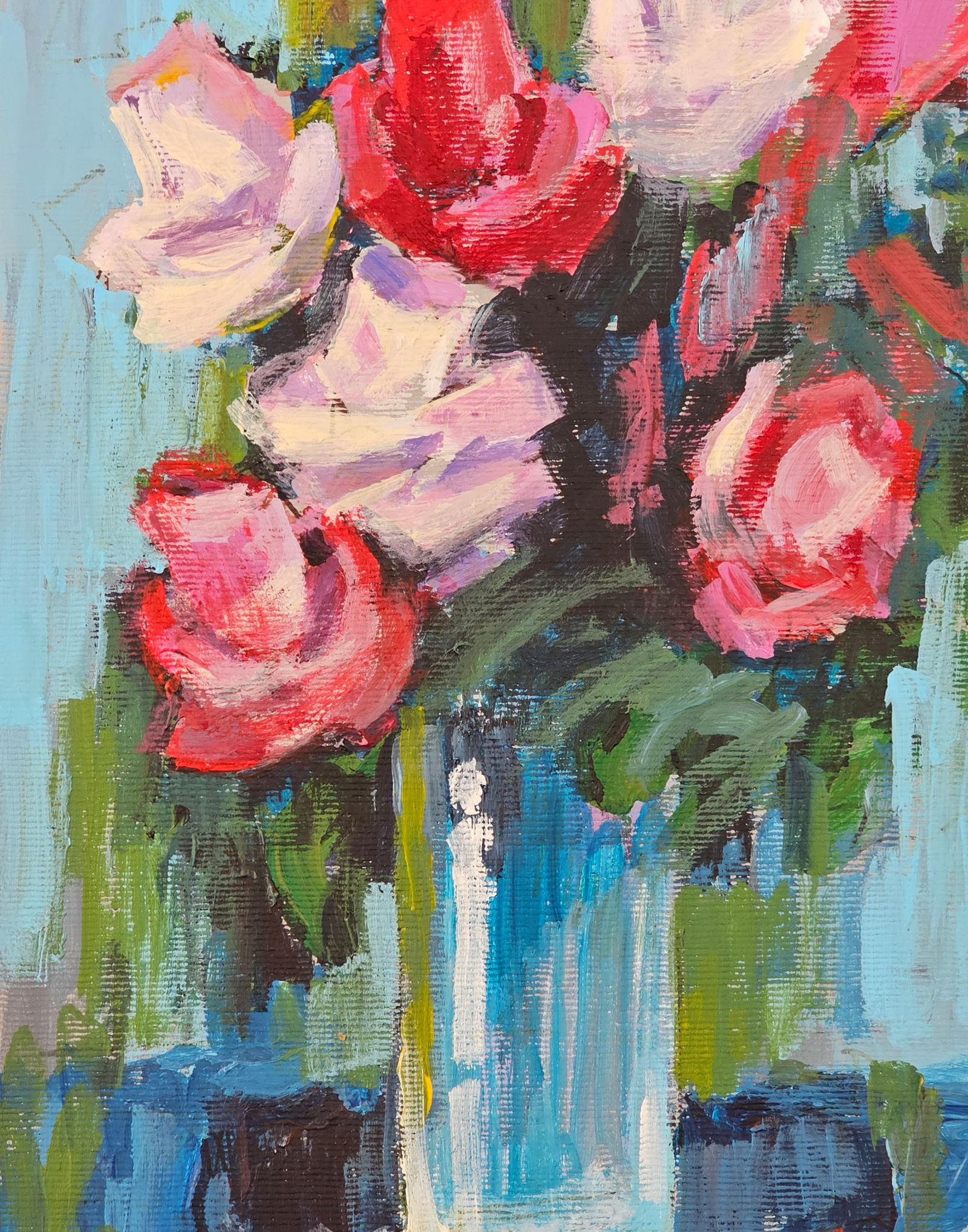 Acrylic painting Roses Vyacheslav Petrovich Babac - 8