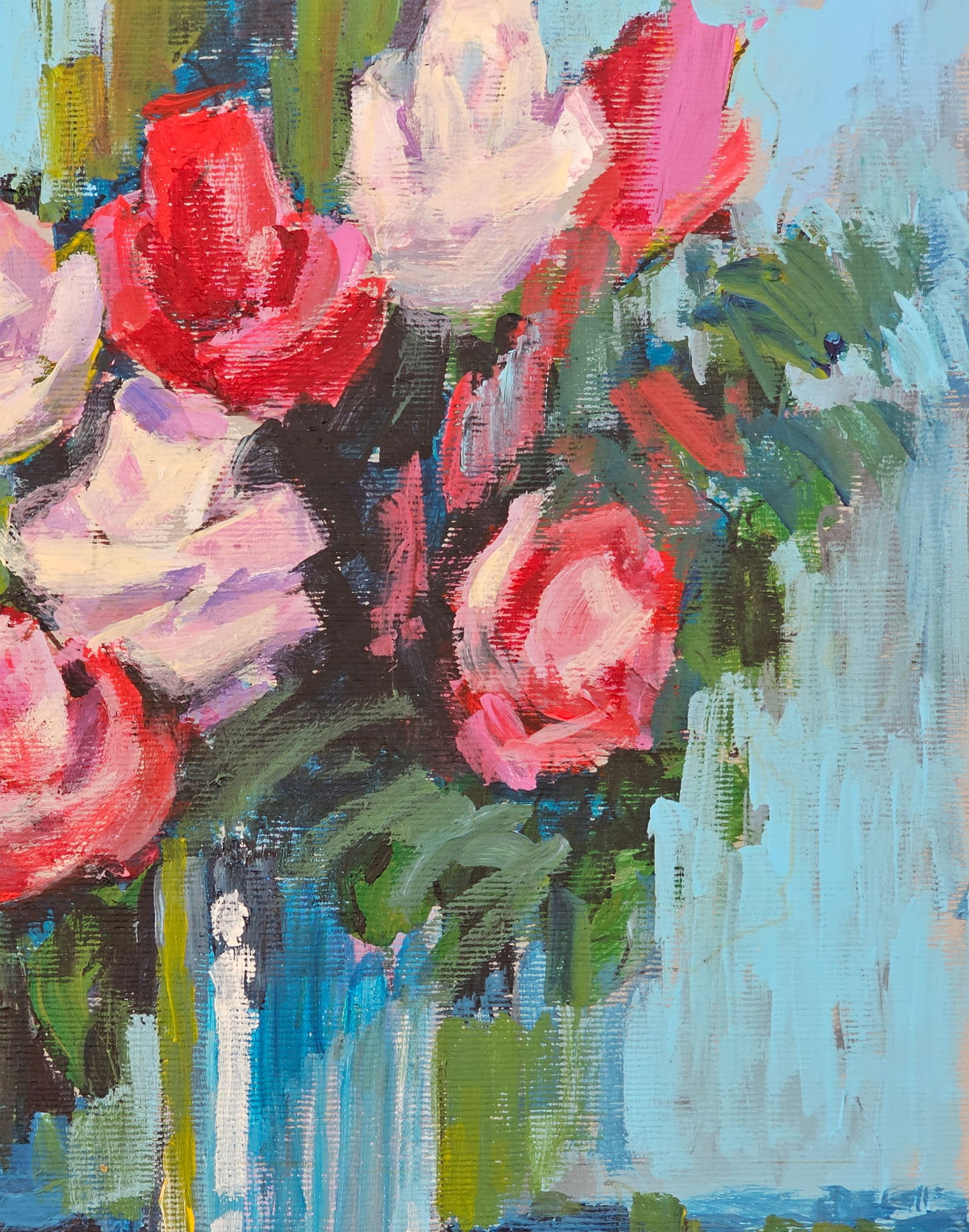 Acrylic painting Roses Vyacheslav Petrovich Babac - 9