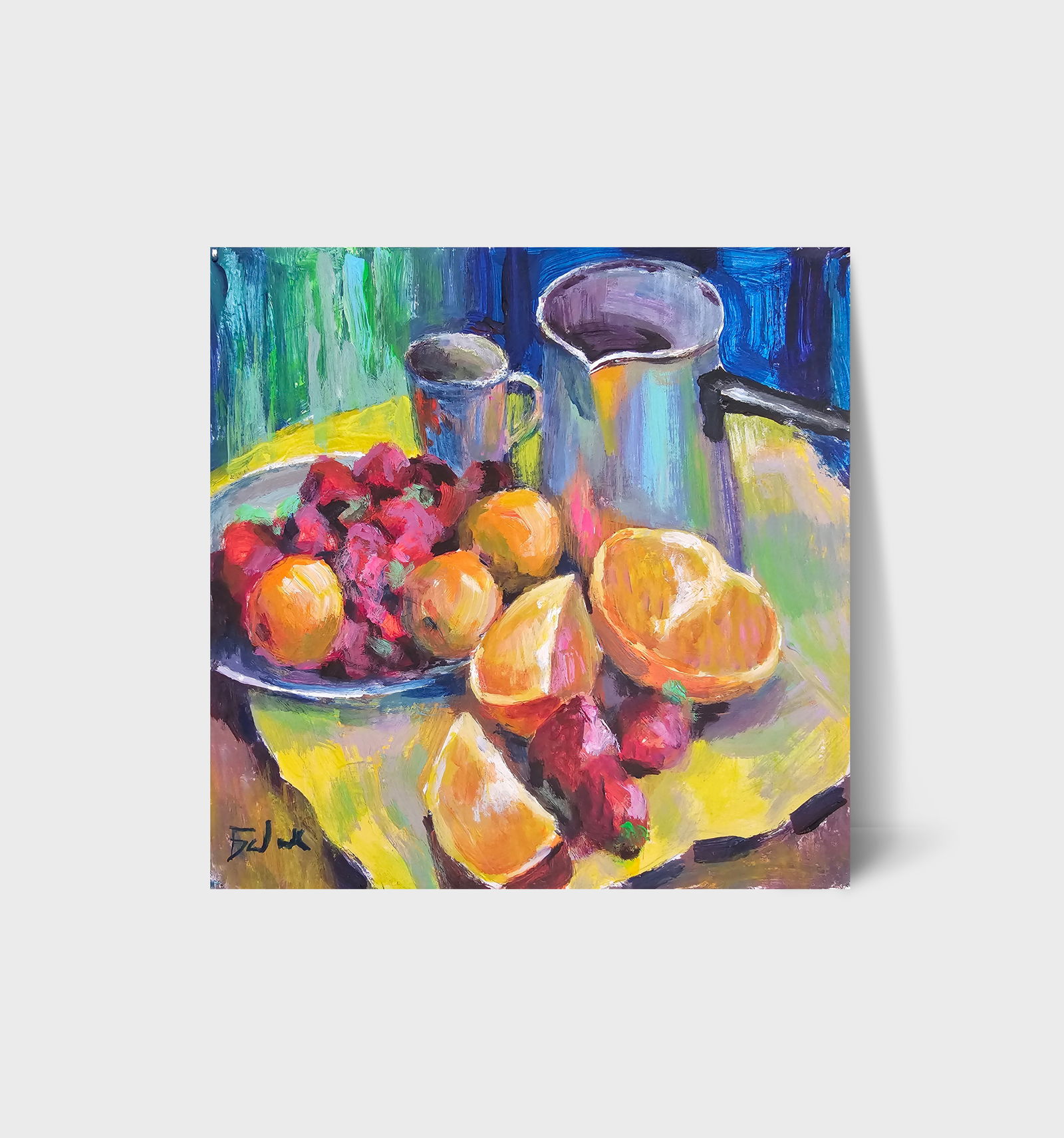 Acrylic painting still life with fruits Vyacheslav Petrovich Babac - 10