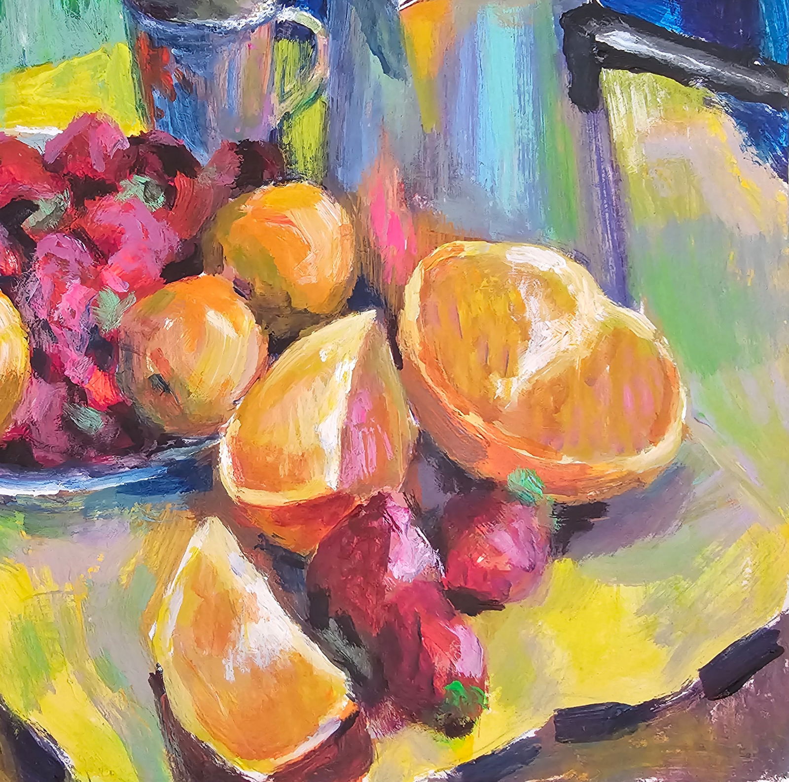 Acrylic painting still life with fruits Vyacheslav Petrovich Babac - 6