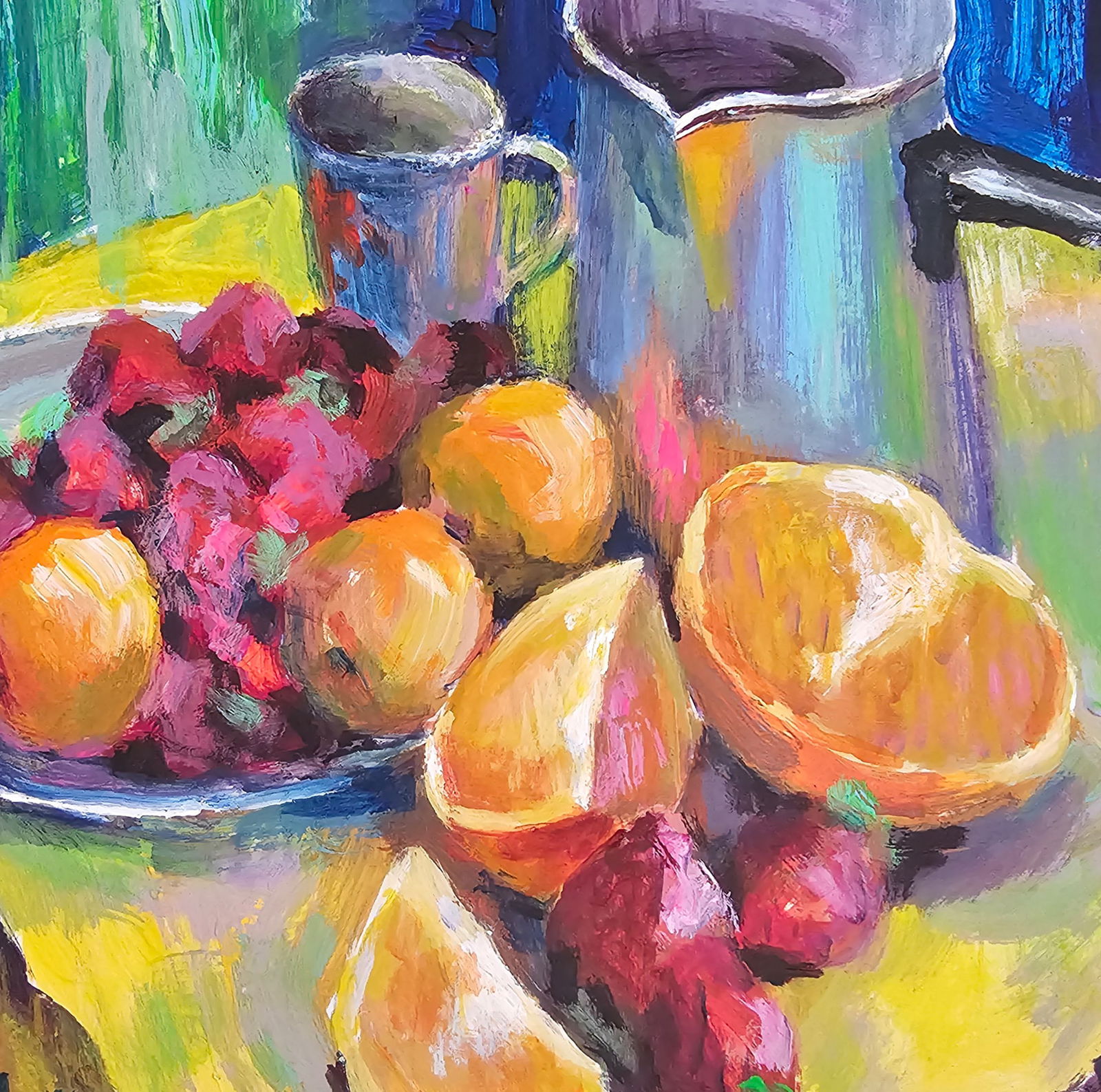 Acrylic painting still life with fruits Vyacheslav Petrovich Babac - 7