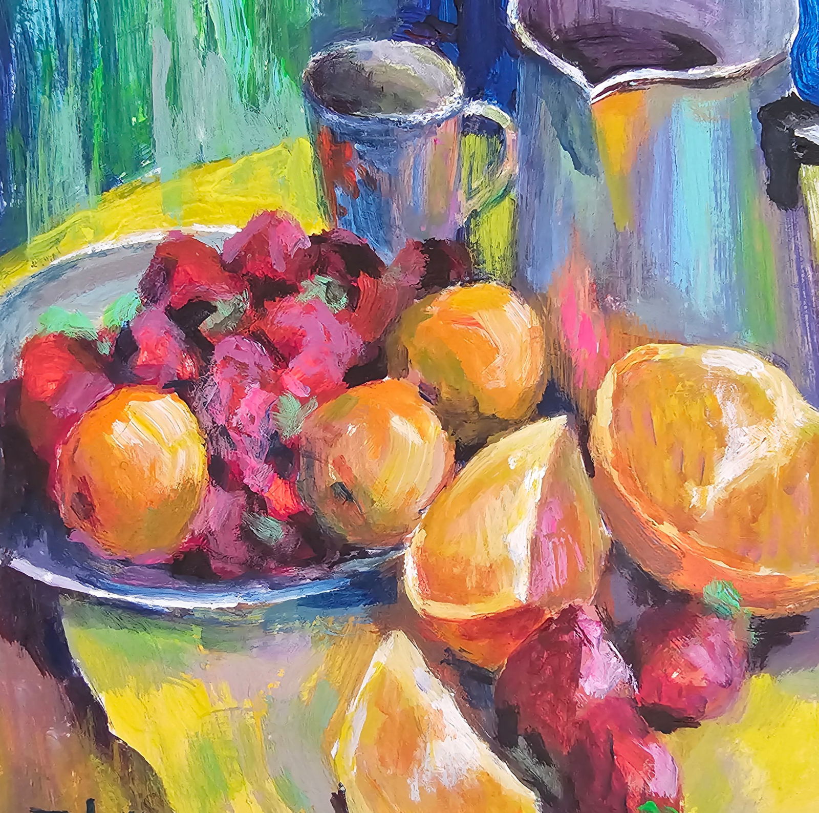 Acrylic painting still life with fruits Vyacheslav Petrovich Babac - 8