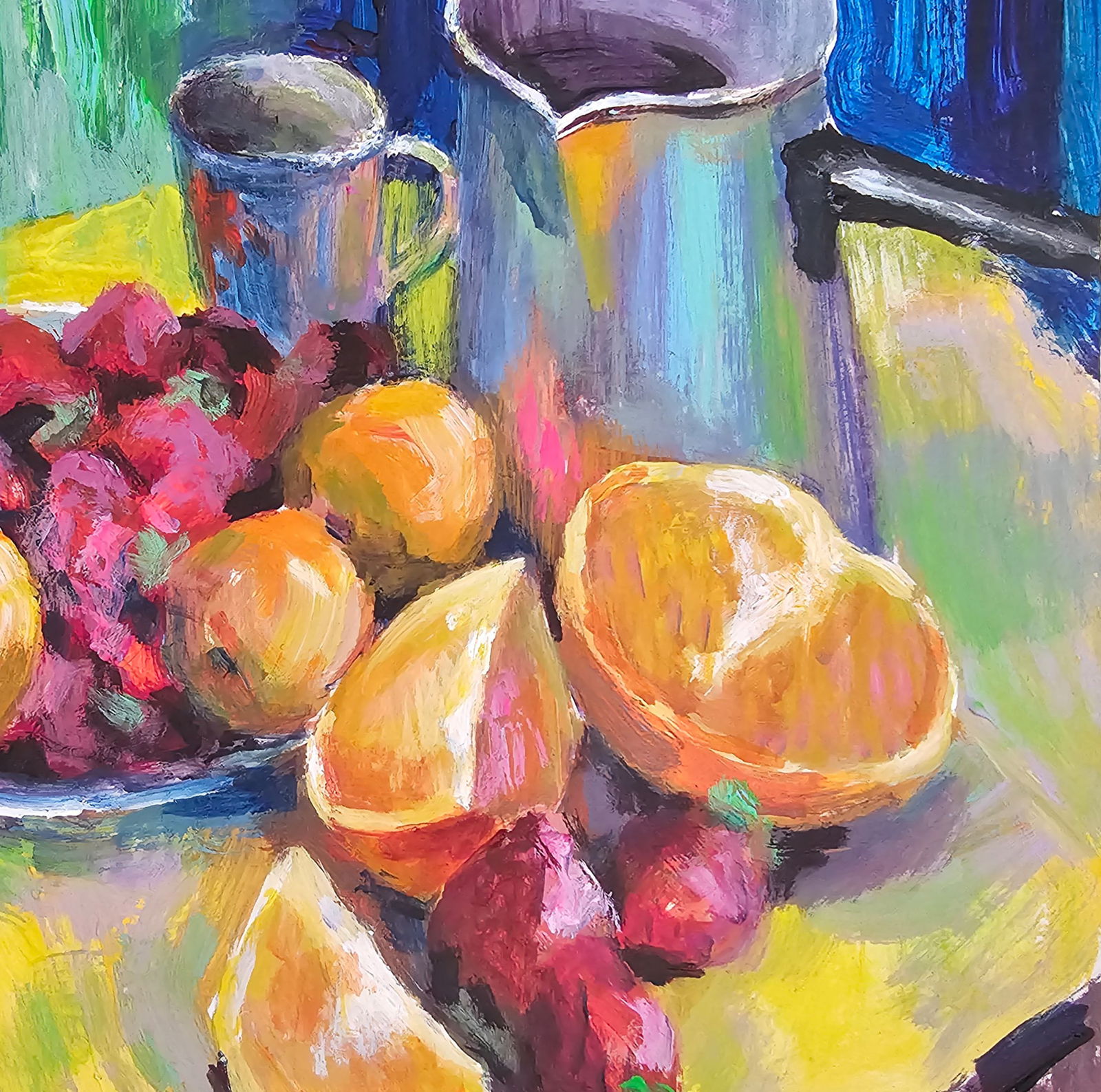 Acrylic painting still life with fruits Vyacheslav Petrovich Babac - 9
