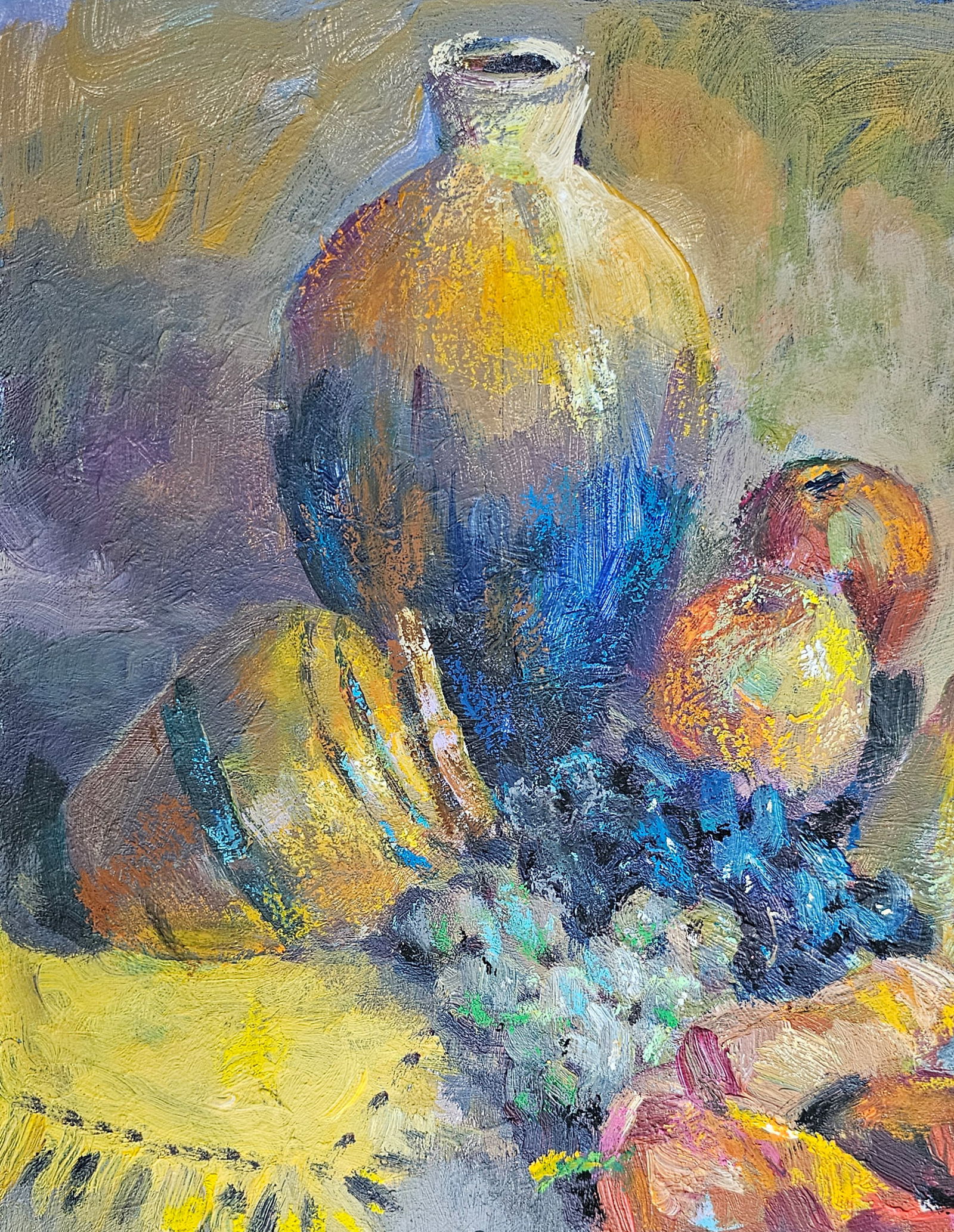 Acrylic painting Still life with water lilies Vyacheslav Petrovich Babac - 3