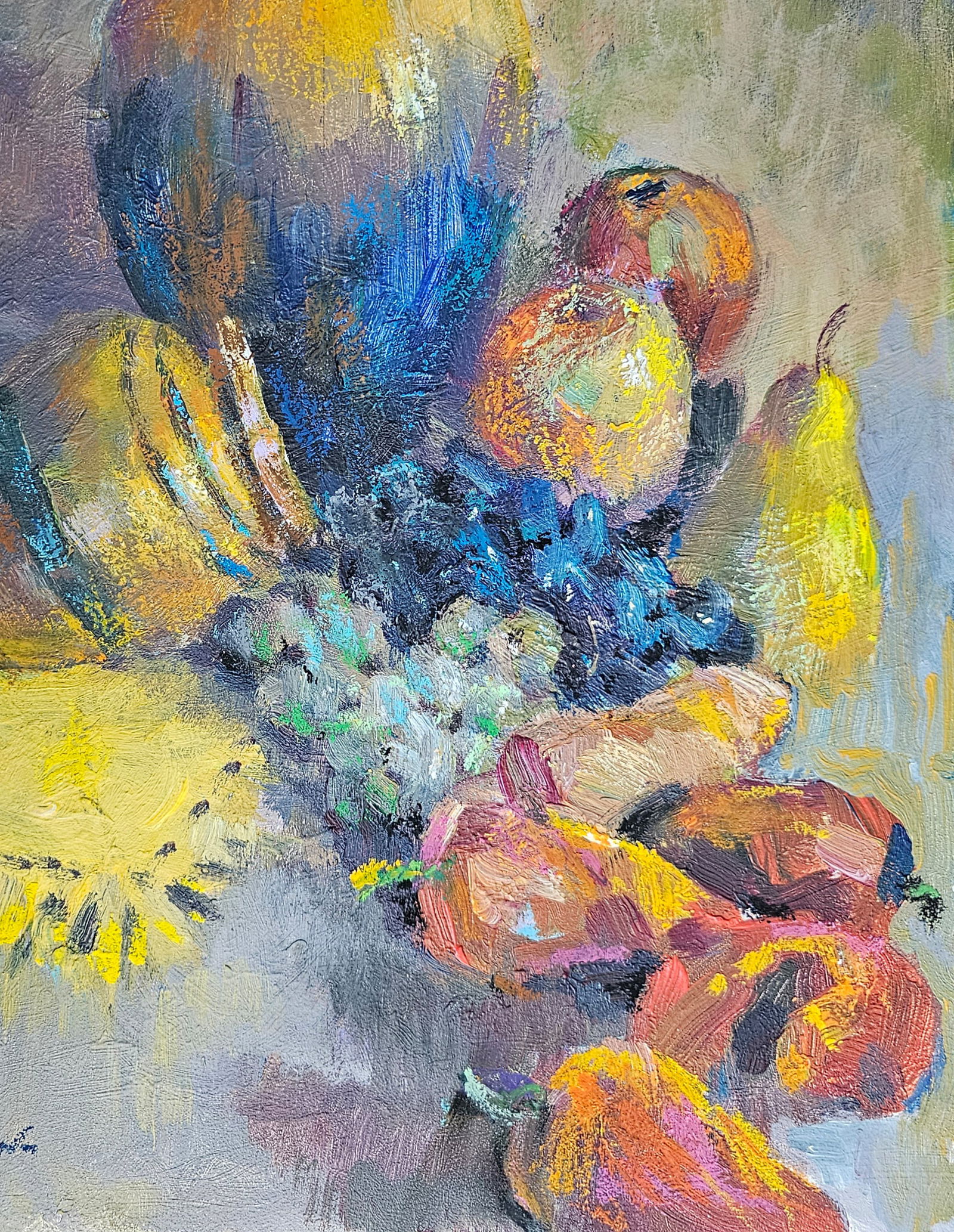 Acrylic painting Still life with water lilies Vyacheslav Petrovich Babac - 6