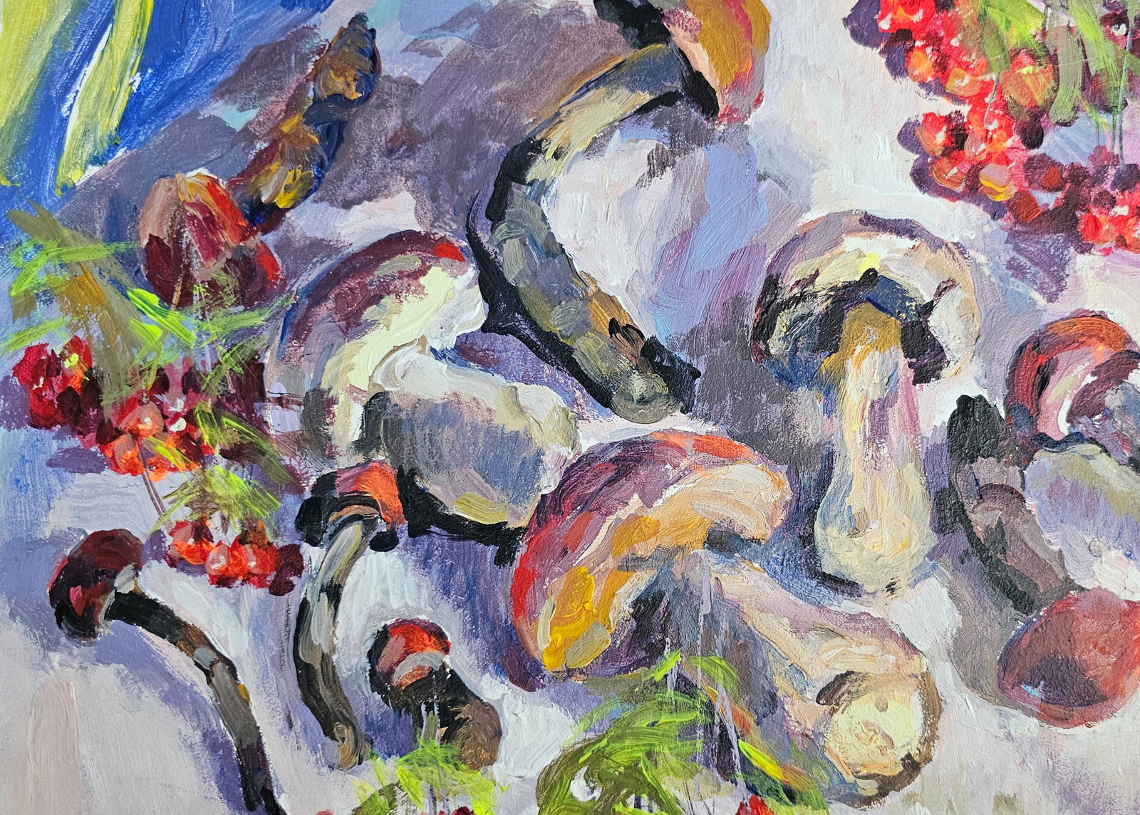 Acrylic painting autumn still life Vyacheslav Petrovich Babac - 10