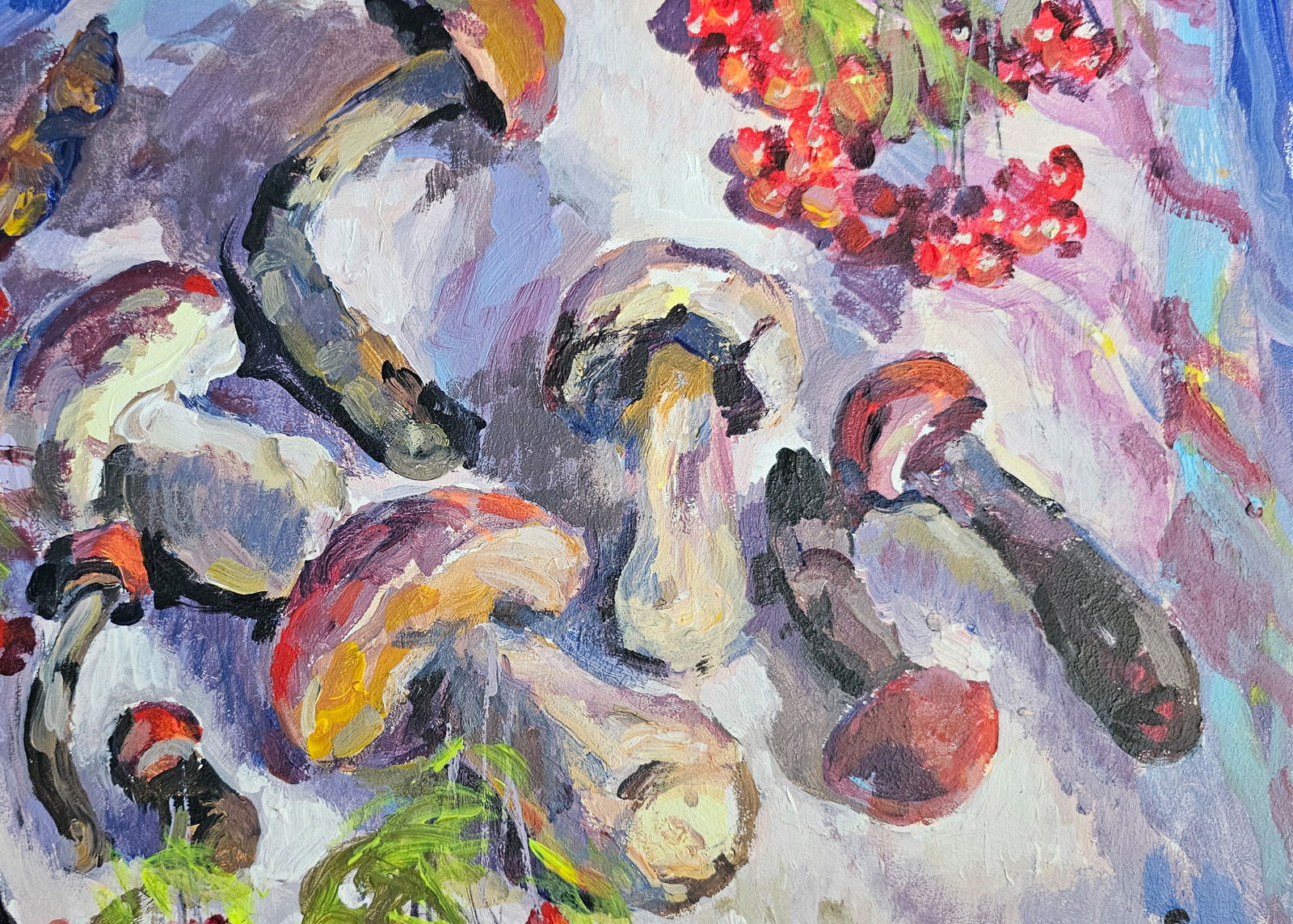 Acrylic painting autumn still life Vyacheslav Petrovich Babac - 11