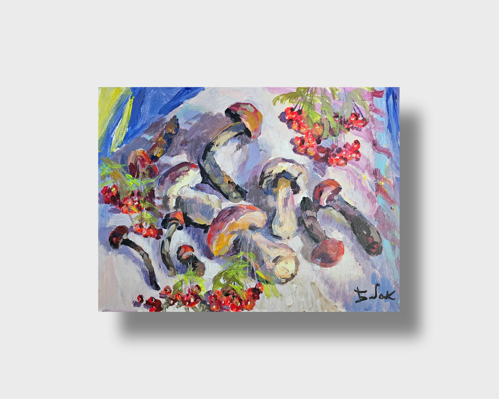 Acrylic painting autumn still life Vyacheslav Petrovich Babac - 12