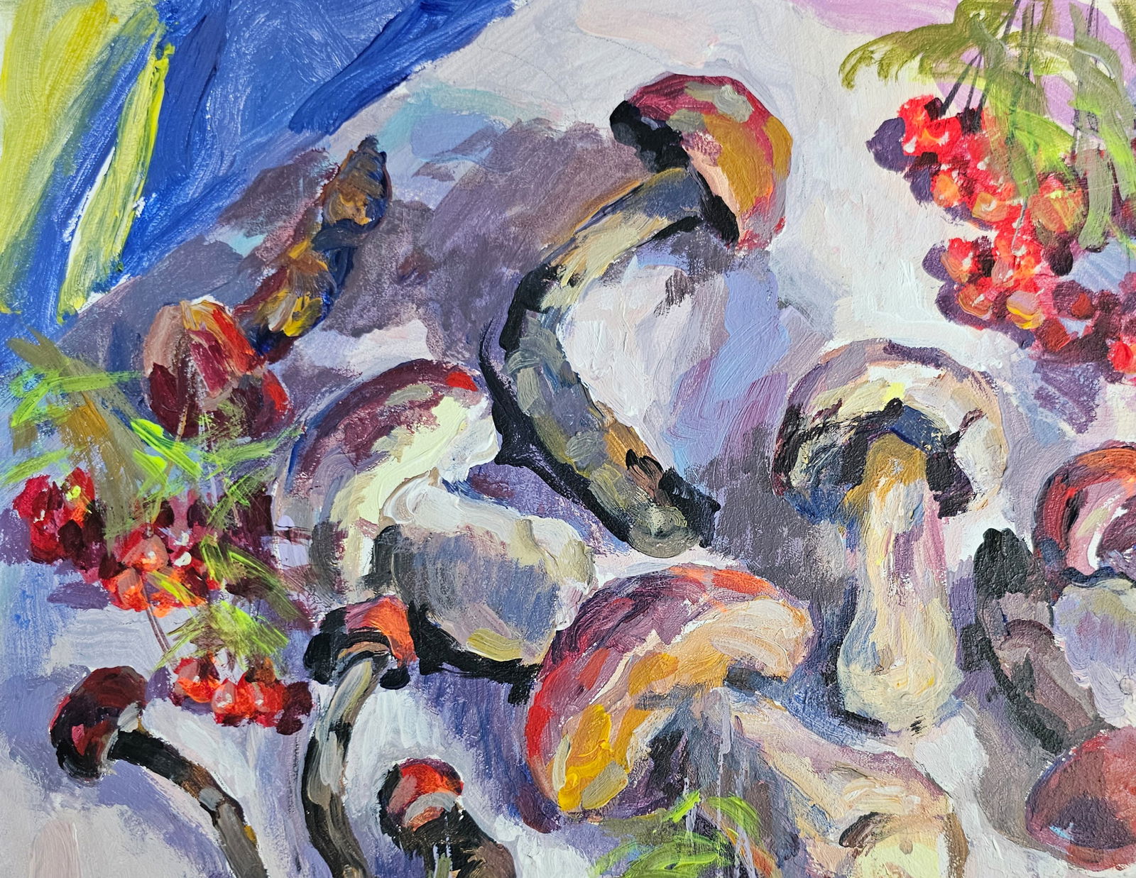 Acrylic painting autumn still life Vyacheslav Petrovich Babac - 3