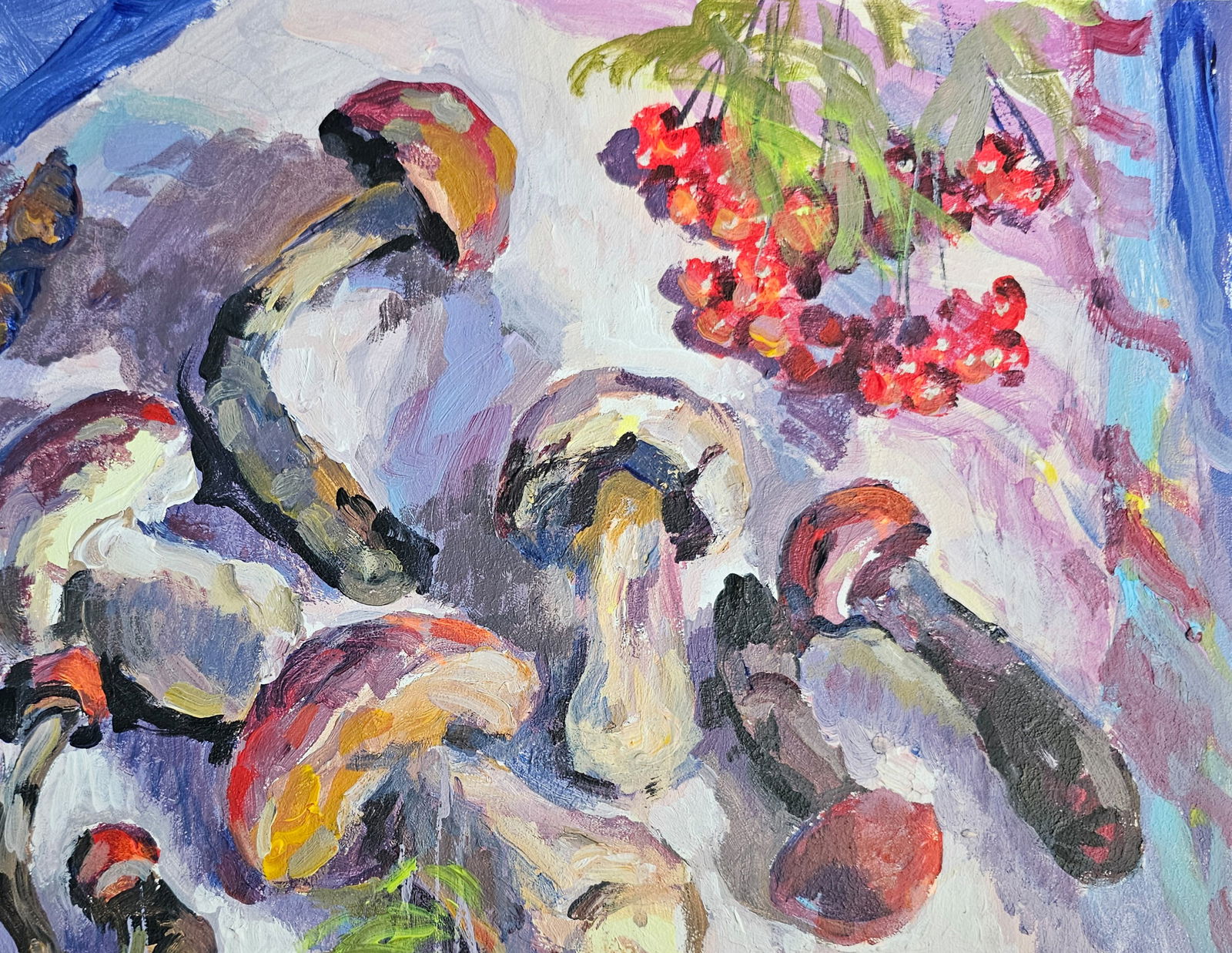 Acrylic painting autumn still life Vyacheslav Petrovich Babac - 4