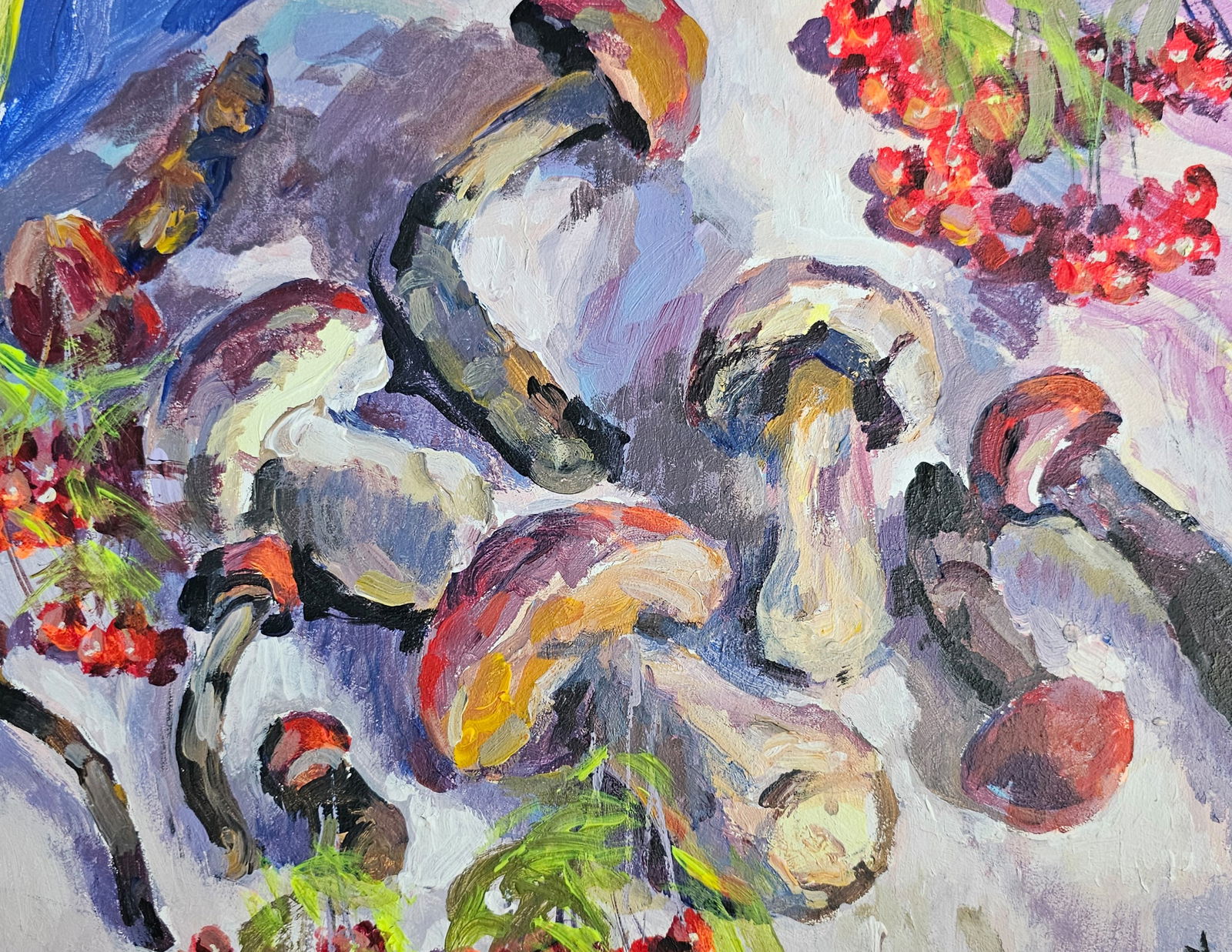 Acrylic painting autumn still life Vyacheslav Petrovich Babac - 7