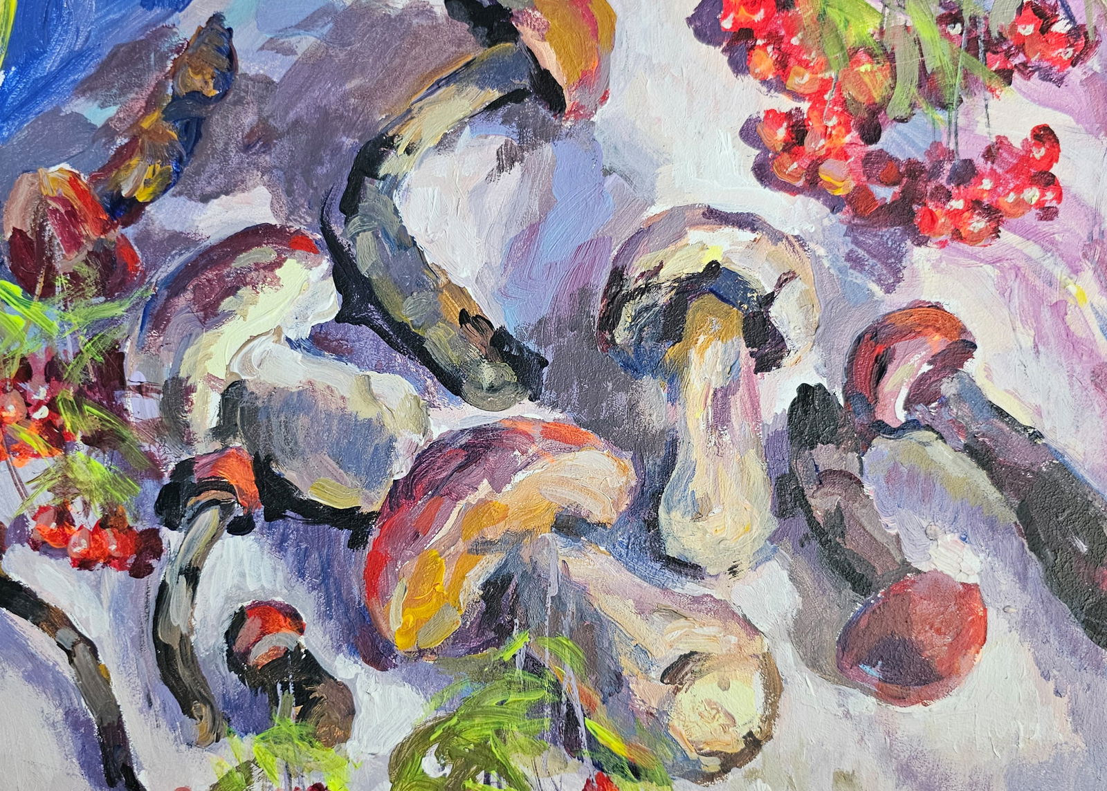 Acrylic painting autumn still life Vyacheslav Petrovich Babac - 9