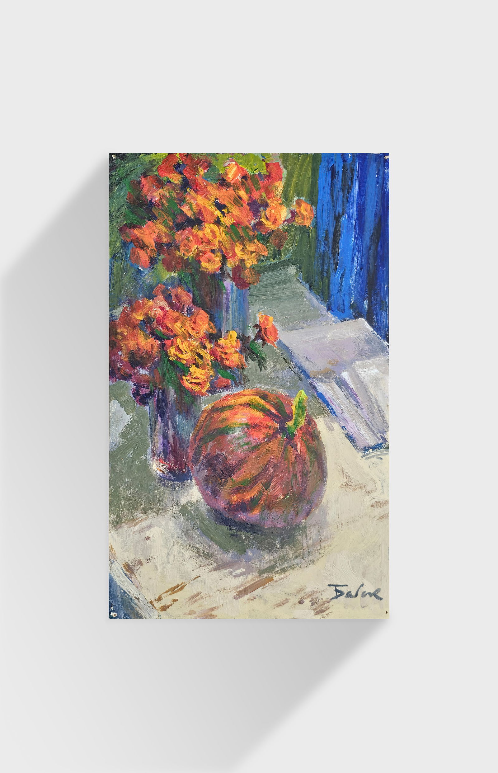 Acrylic painting red pumpkin Vyacheslav Petrovich Babac - 10