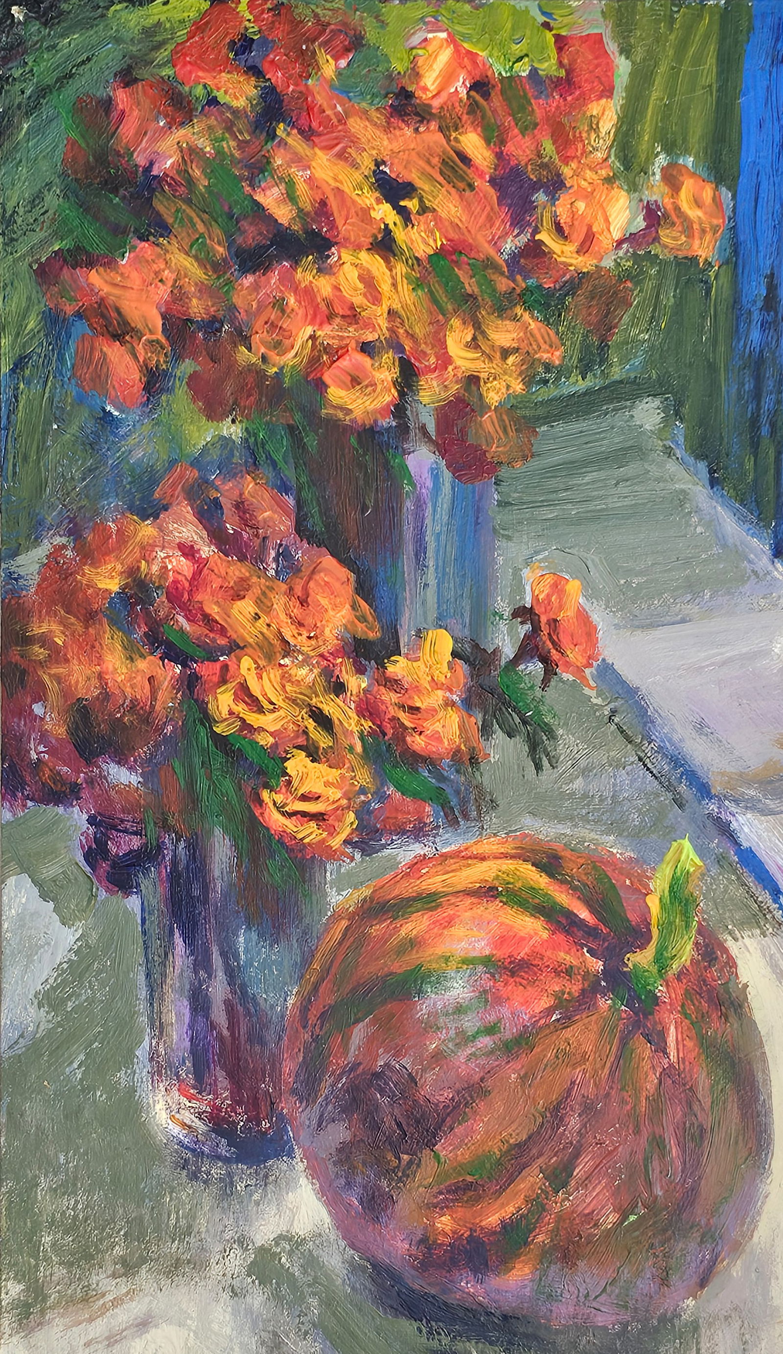 Acrylic painting red pumpkin Vyacheslav Petrovich Babac - 3